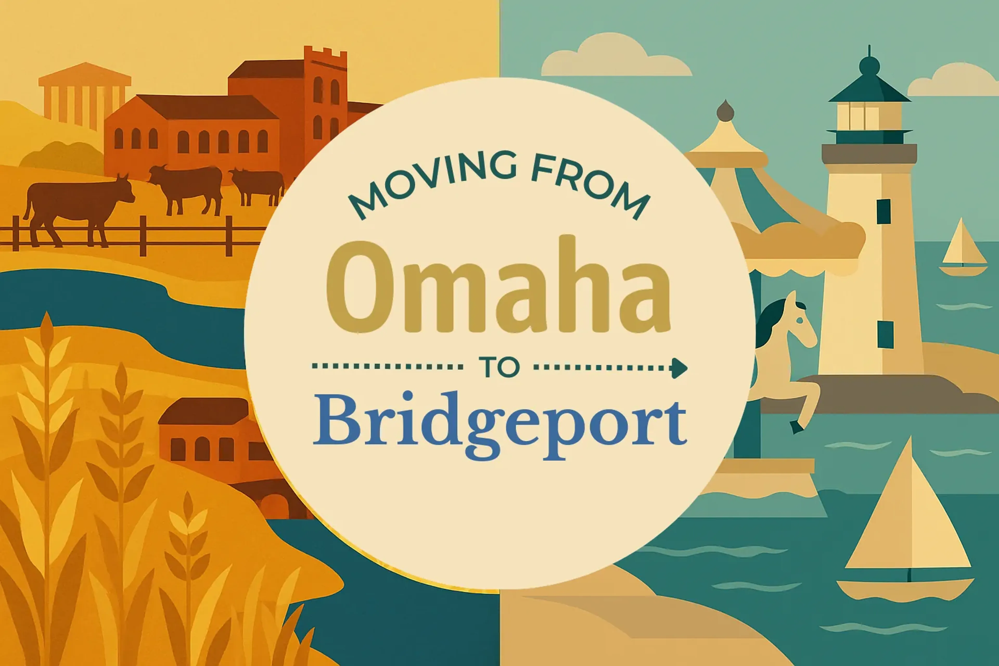 Side-by-side comparison of Omaha to Bridgeport moving companies