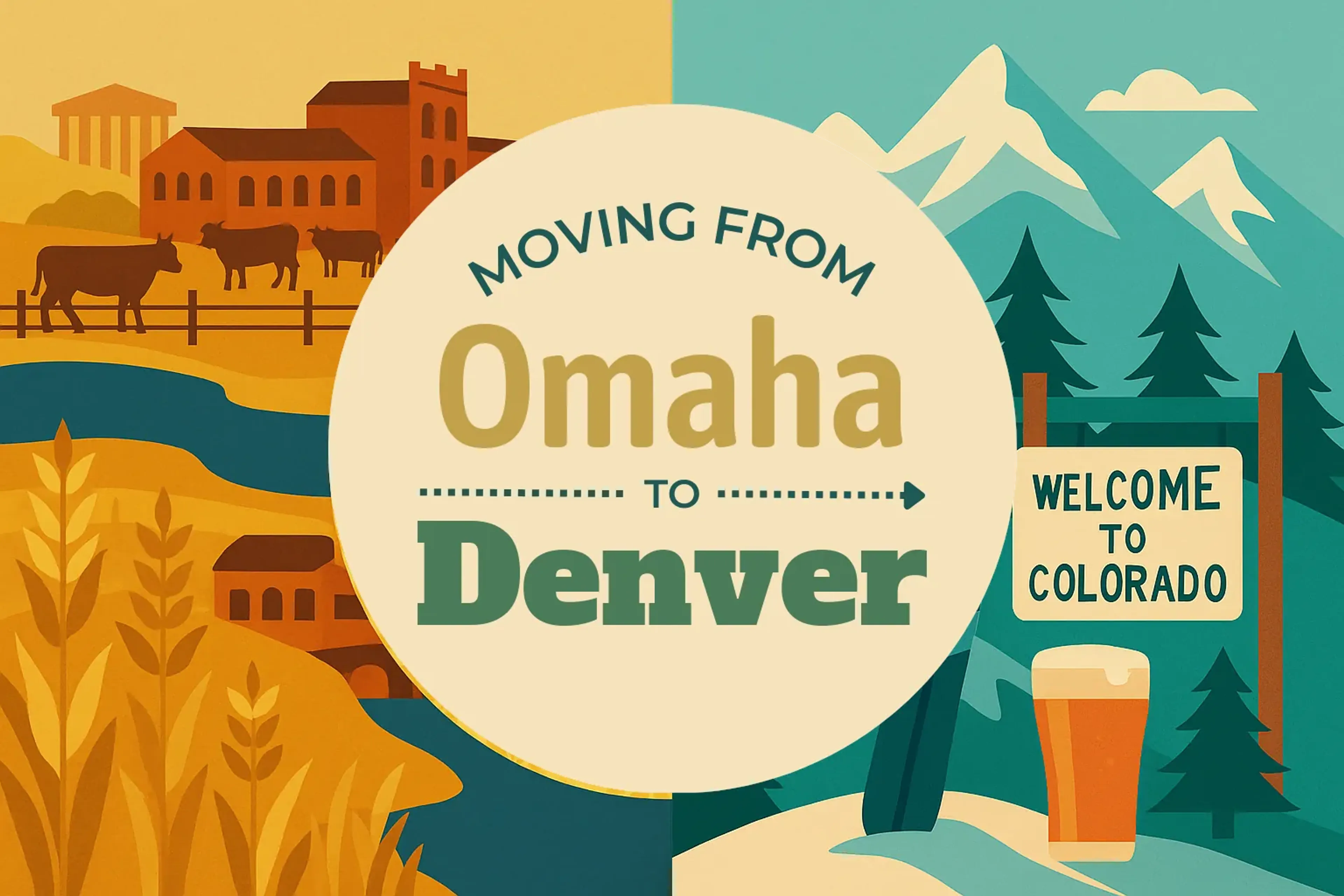 Side-by-side comparison of Omaha to Denver moving companies