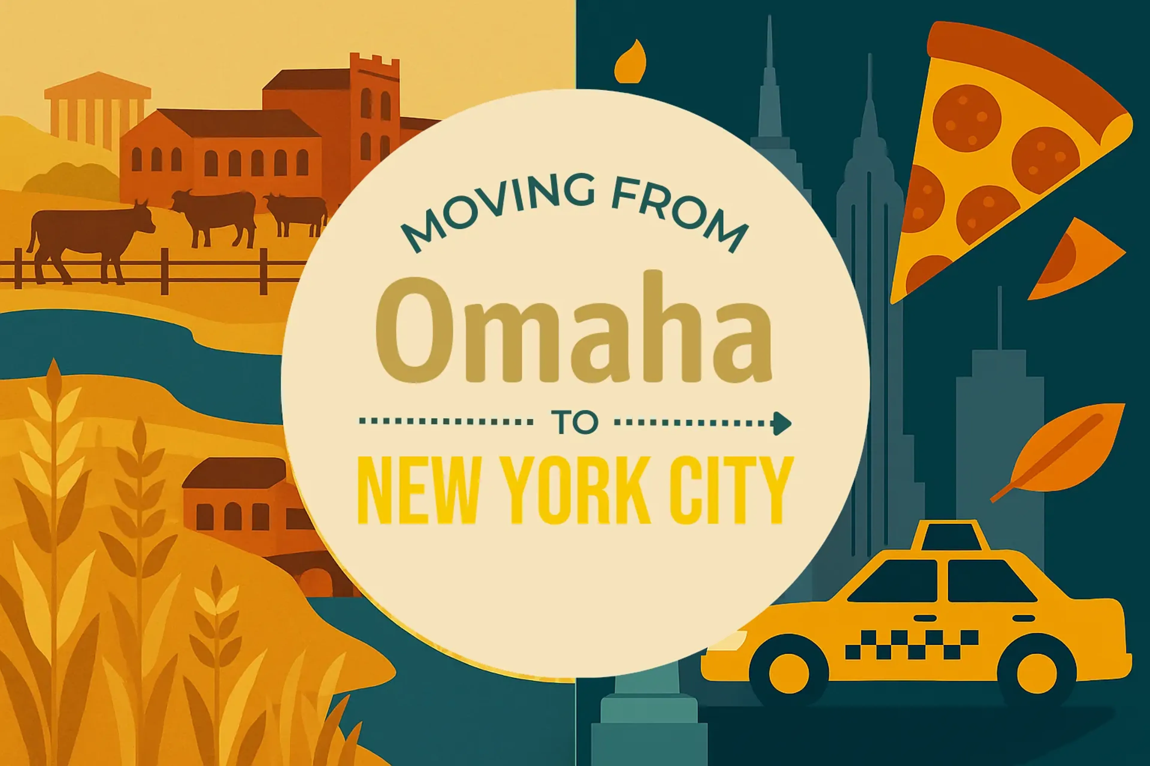 Side-by-side comparison of Omaha to New York City moving companies