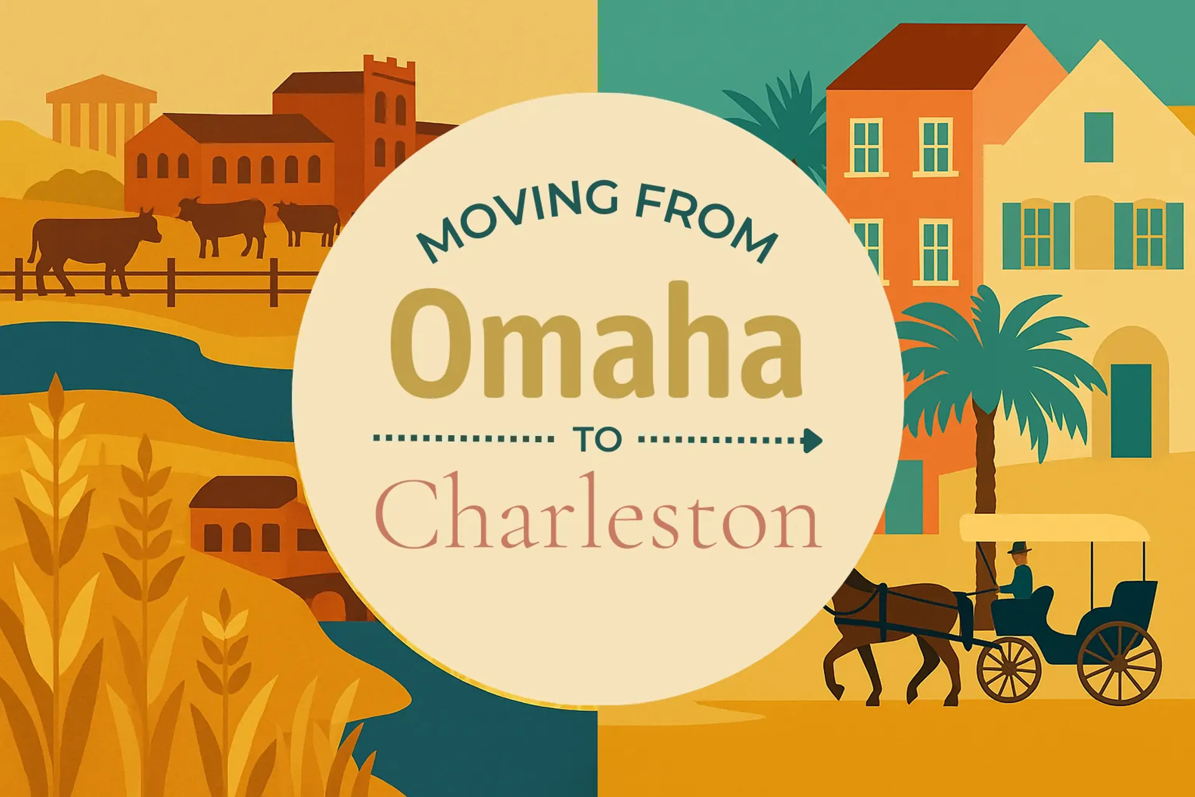 Side-by-side comparison of Omaha to Charleston moving companies
