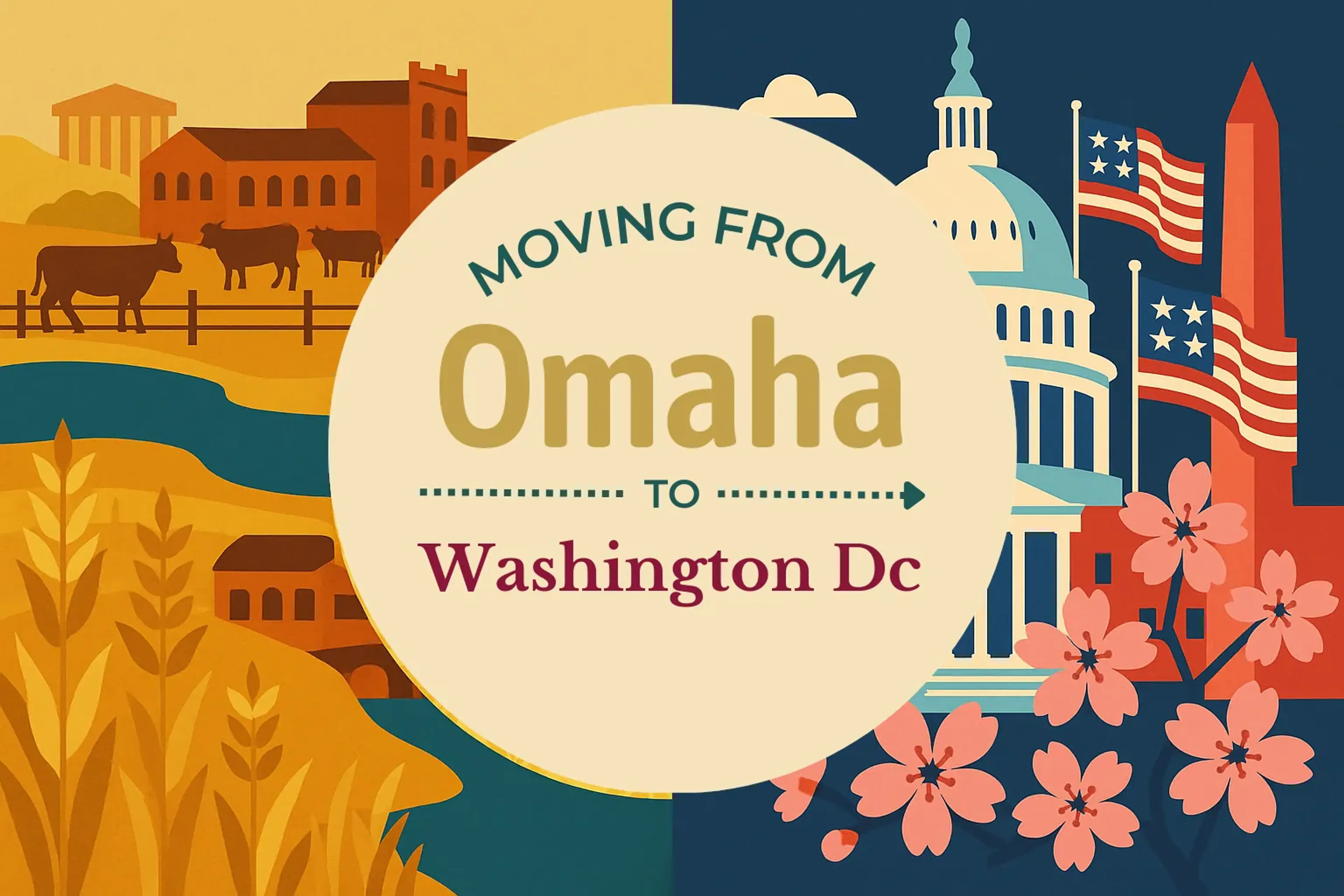 Side-by-side comparison of Omaha to Washington DC moving companies