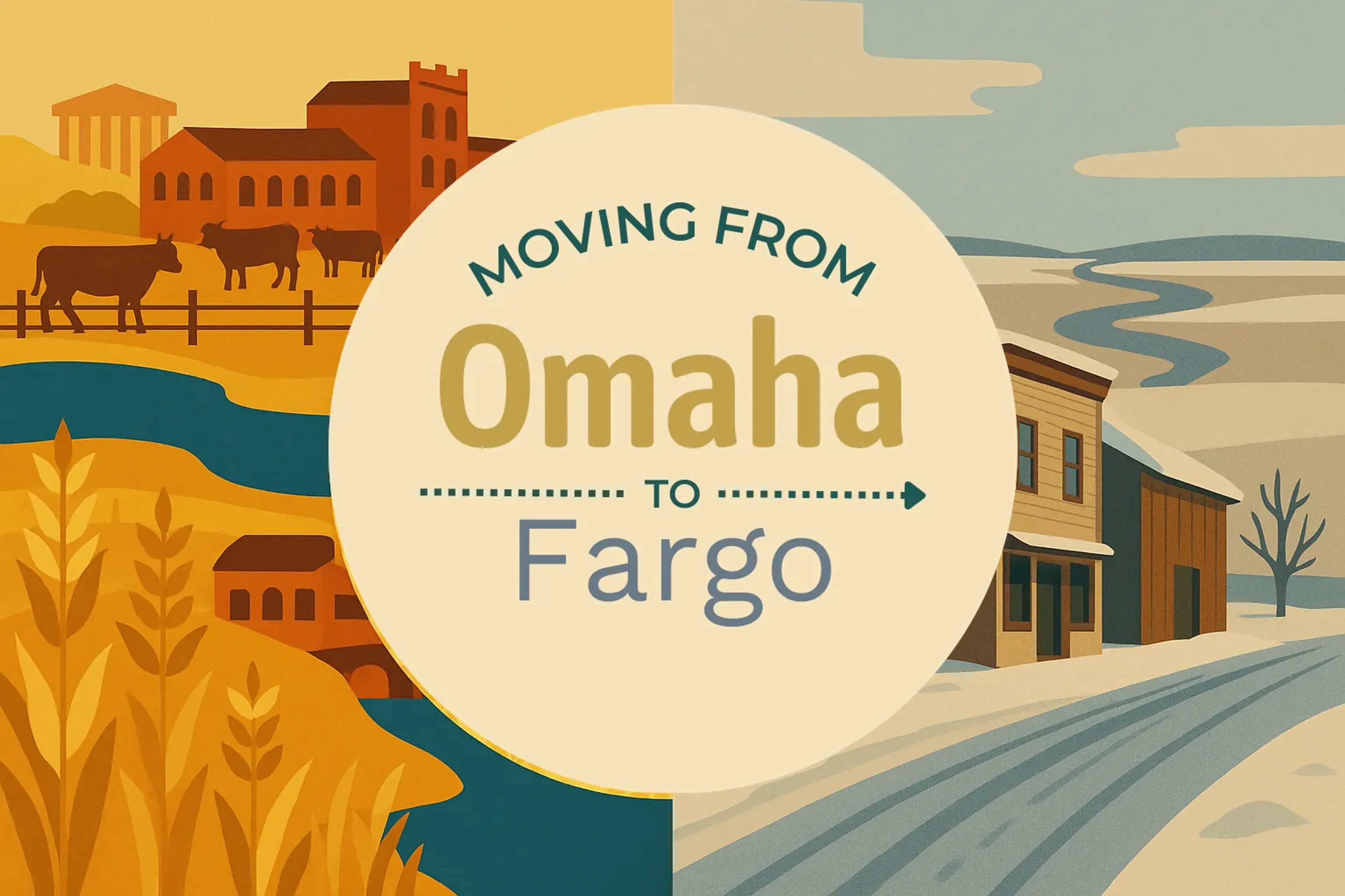 Side-by-side comparison of Omaha to Fargo moving companies