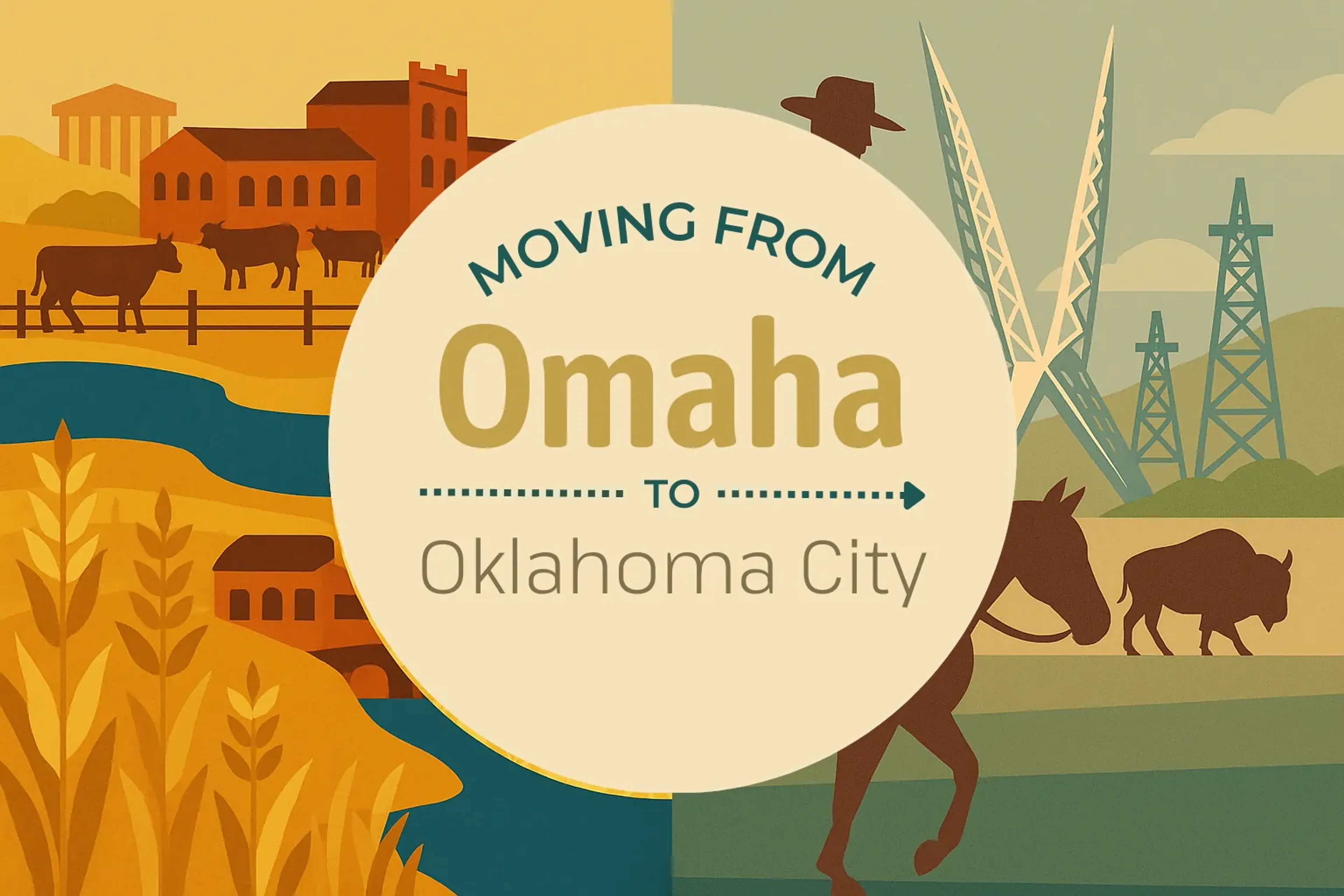 Side-by-side comparison of Omaha to Oklahoma City moving companies