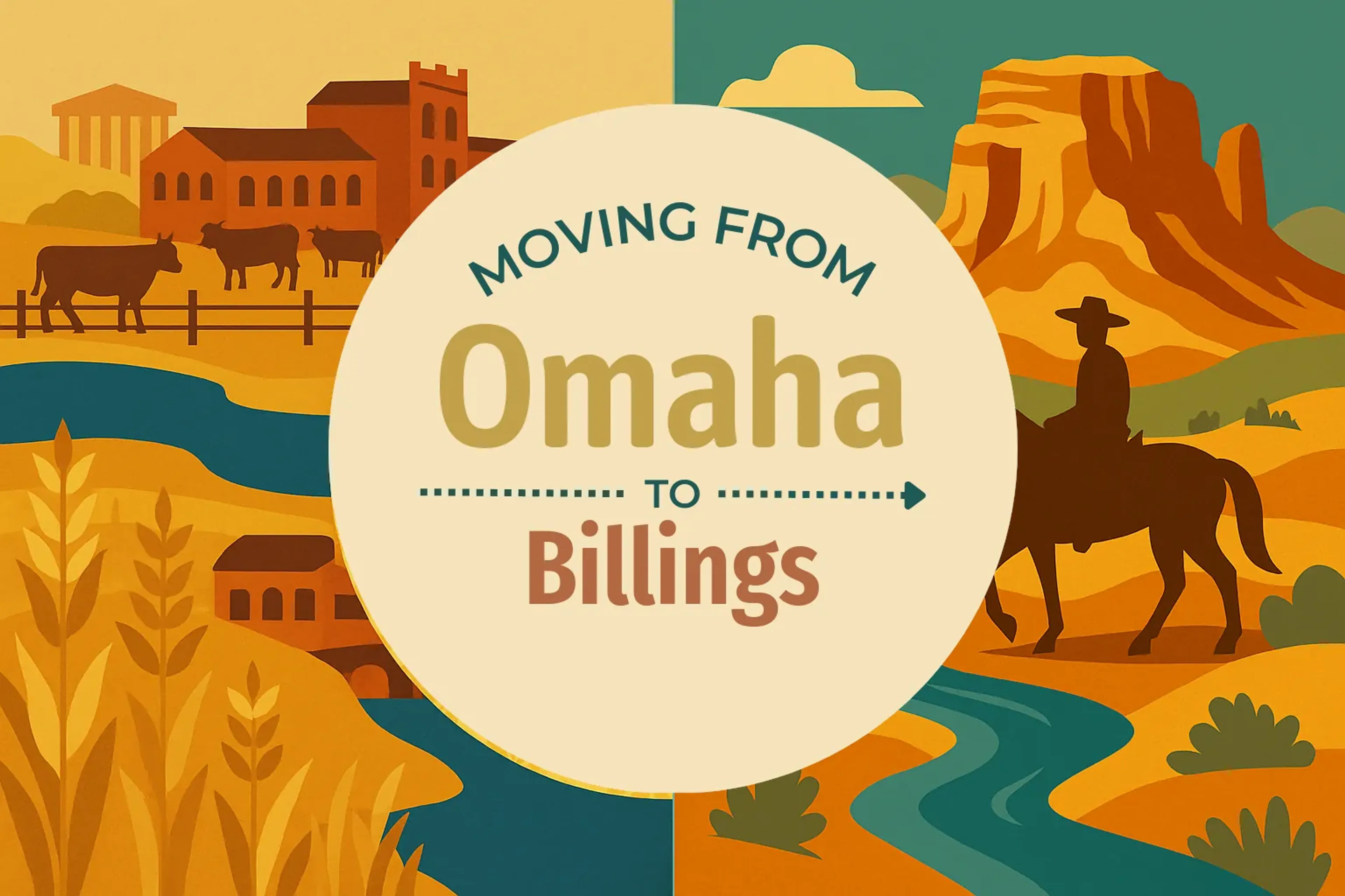 Side-by-side comparison of Omaha to Billings moving companies