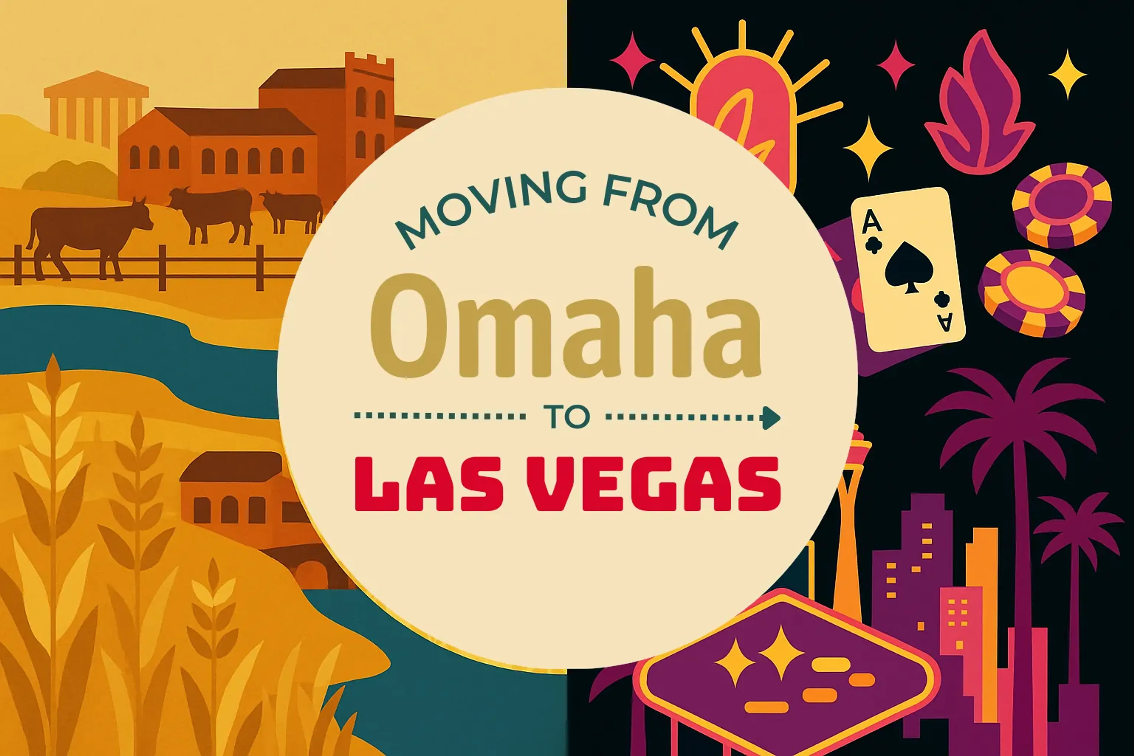Side-by-side comparison of Omaha to Las Vegas moving companies