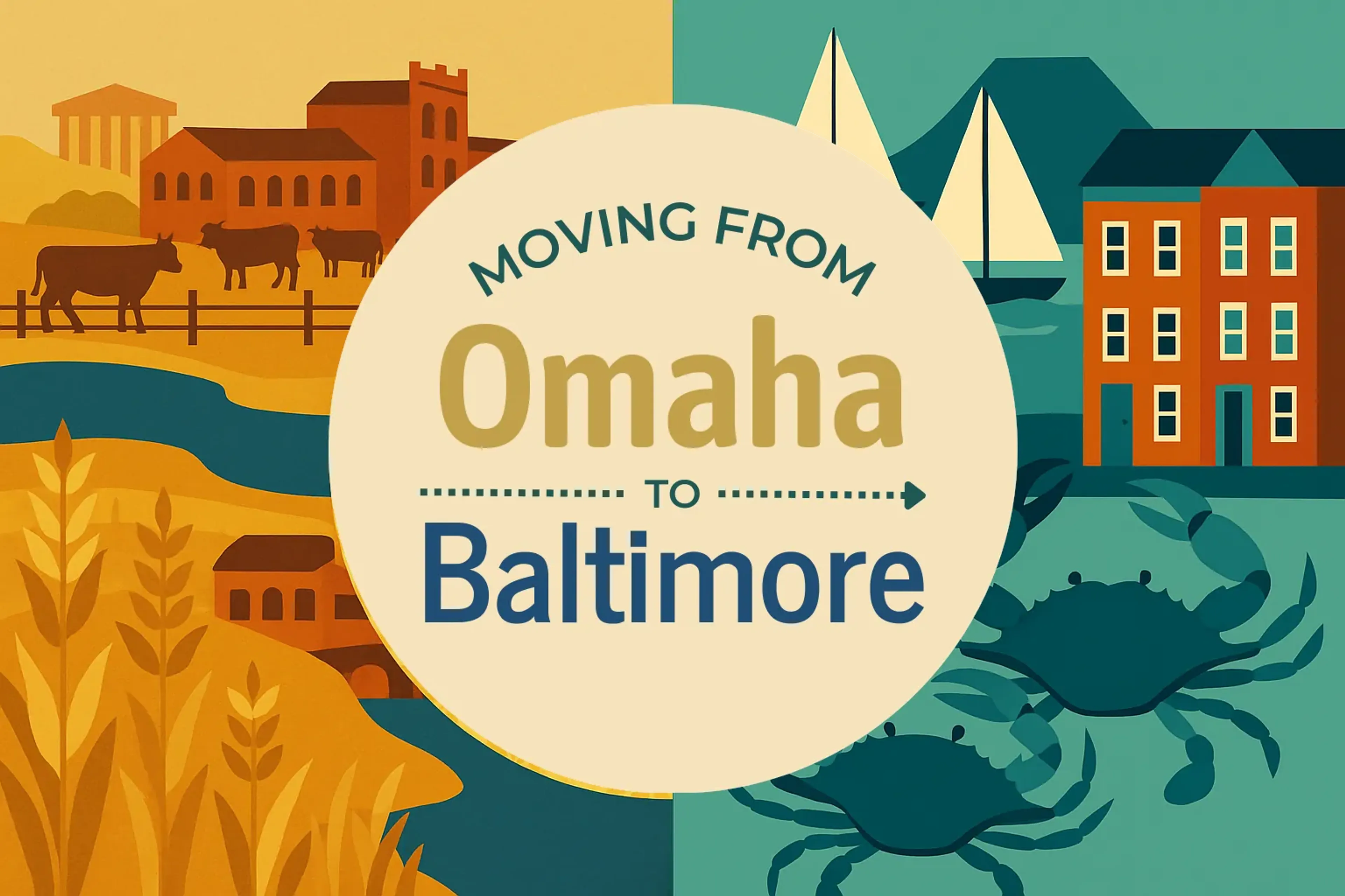 Side-by-side comparison of Omaha to Baltimore moving companies