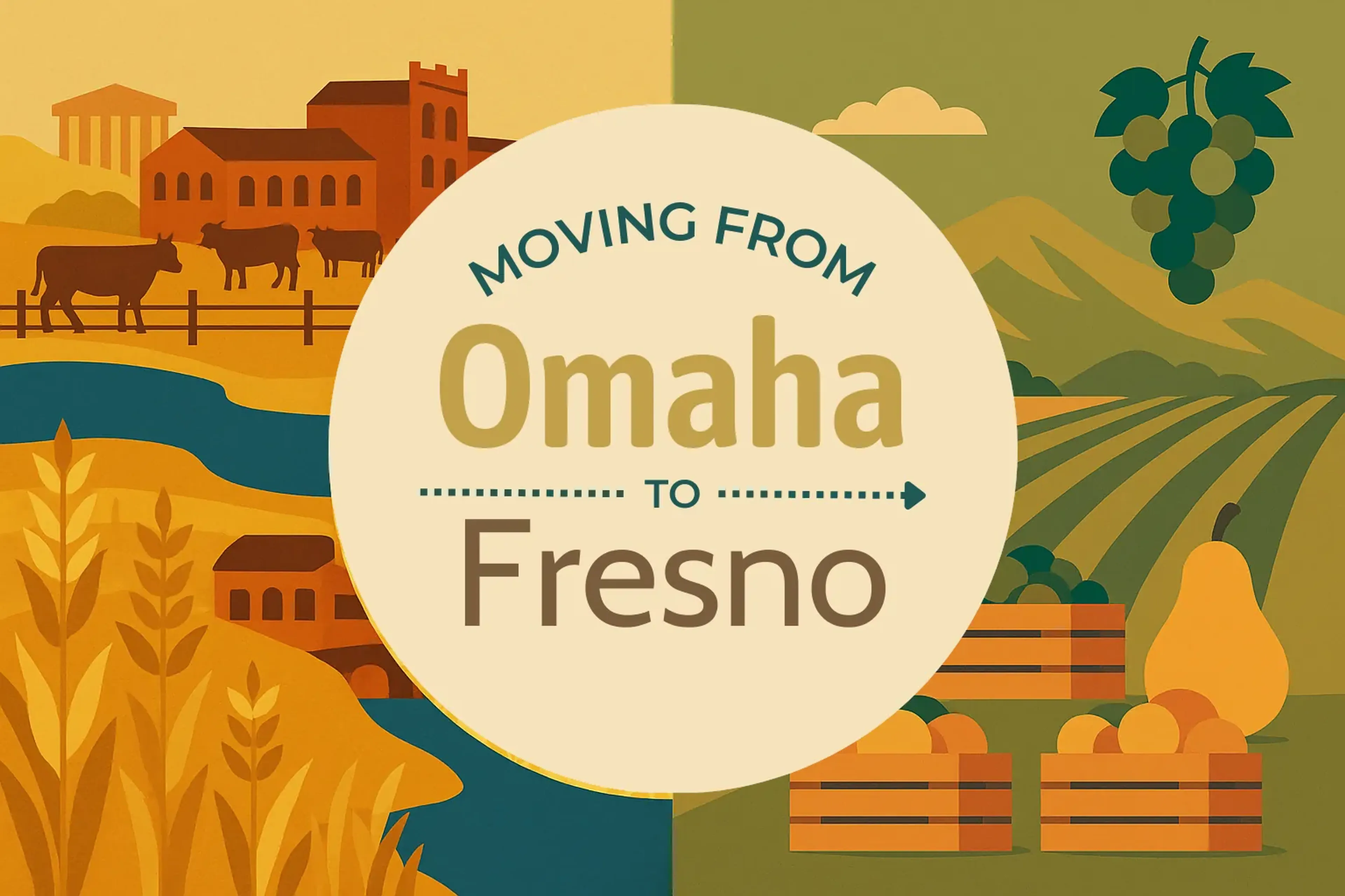 Side-by-side comparison of Omaha to Fresno moving companies