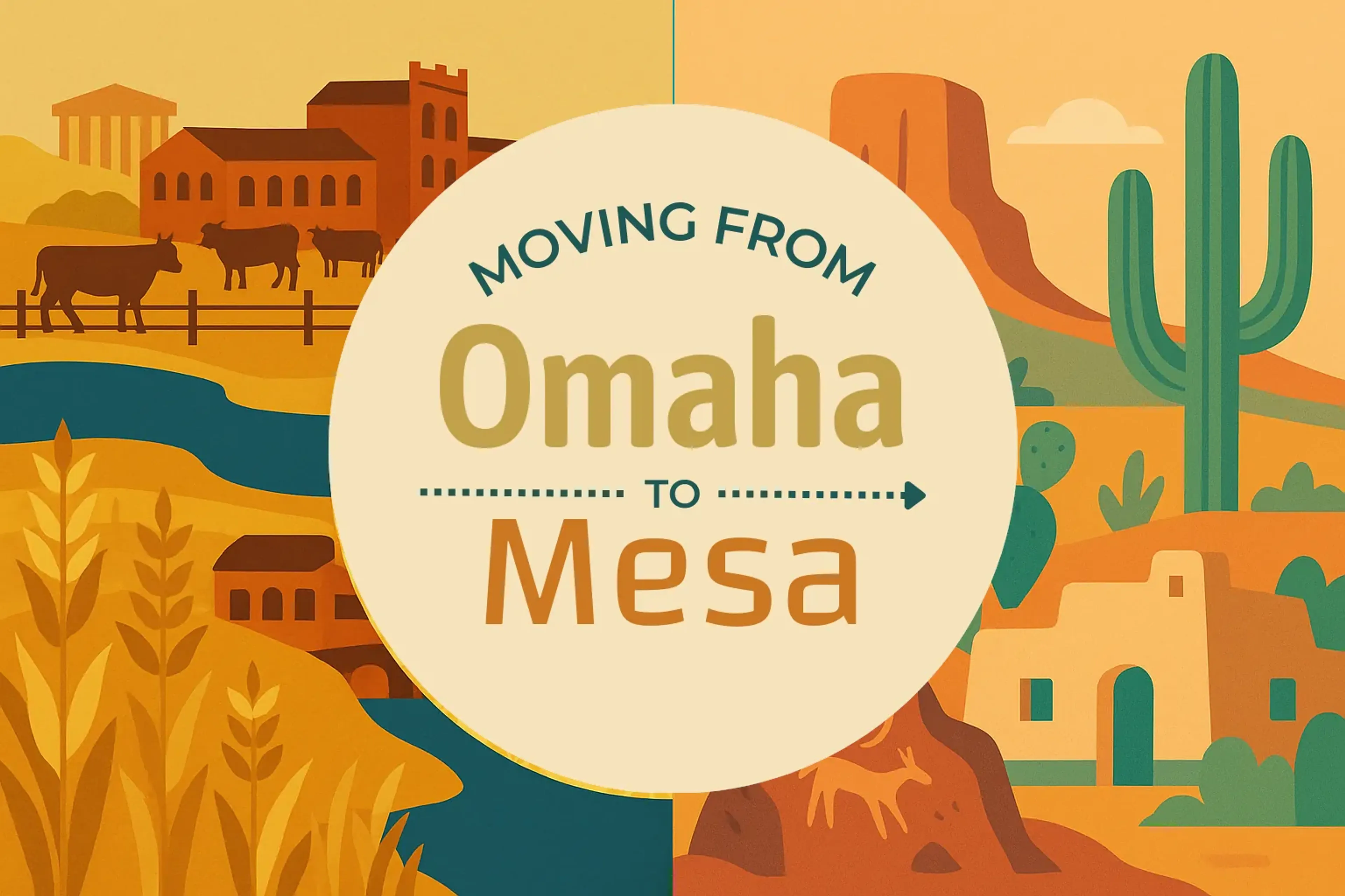 Side-by-side comparison of Omaha to Mesa moving companies