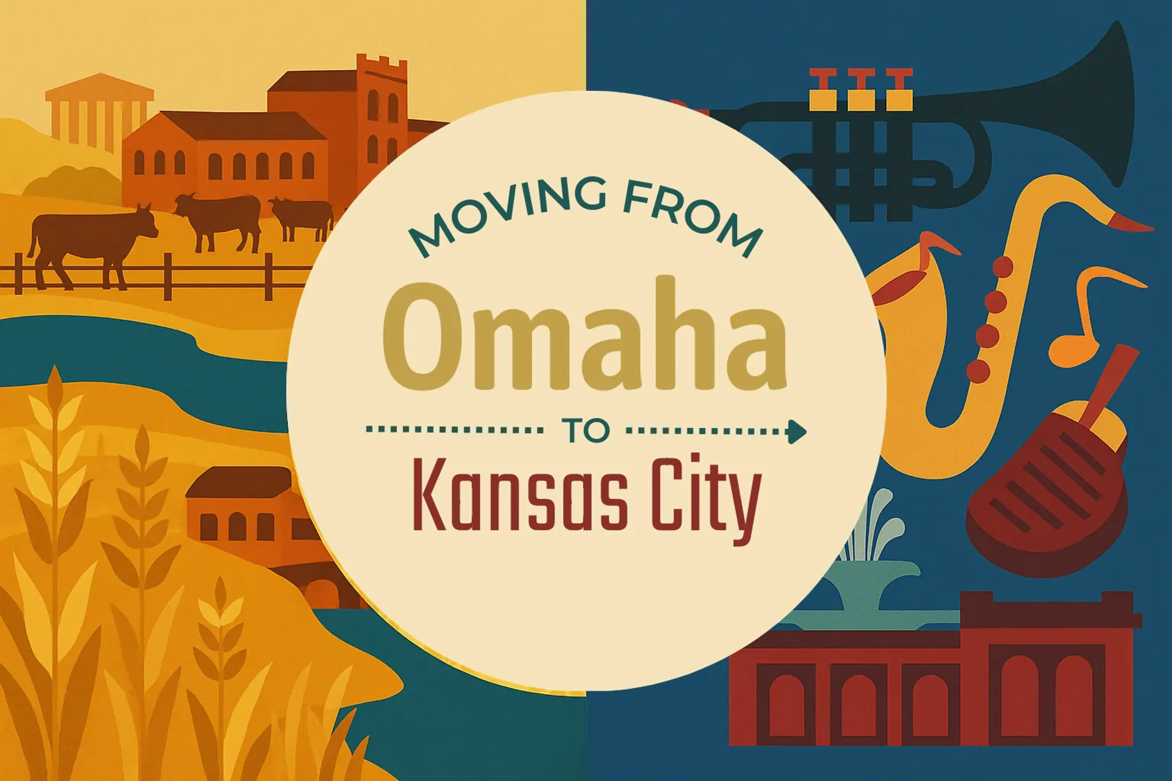 Side-by-side comparison of Omaha to Kansas City moving companies