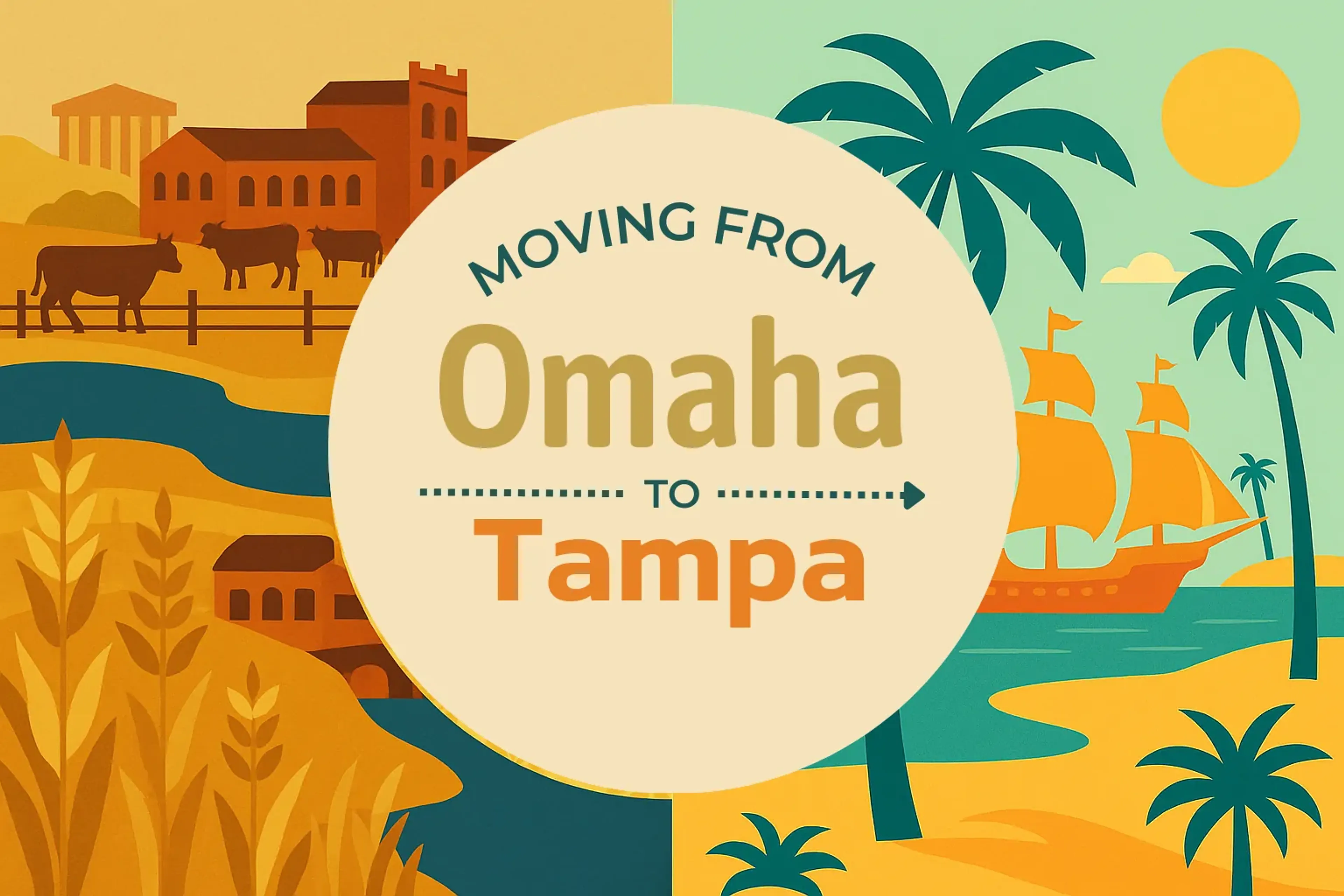 Side-by-side comparison of Omaha to Tampa moving companies