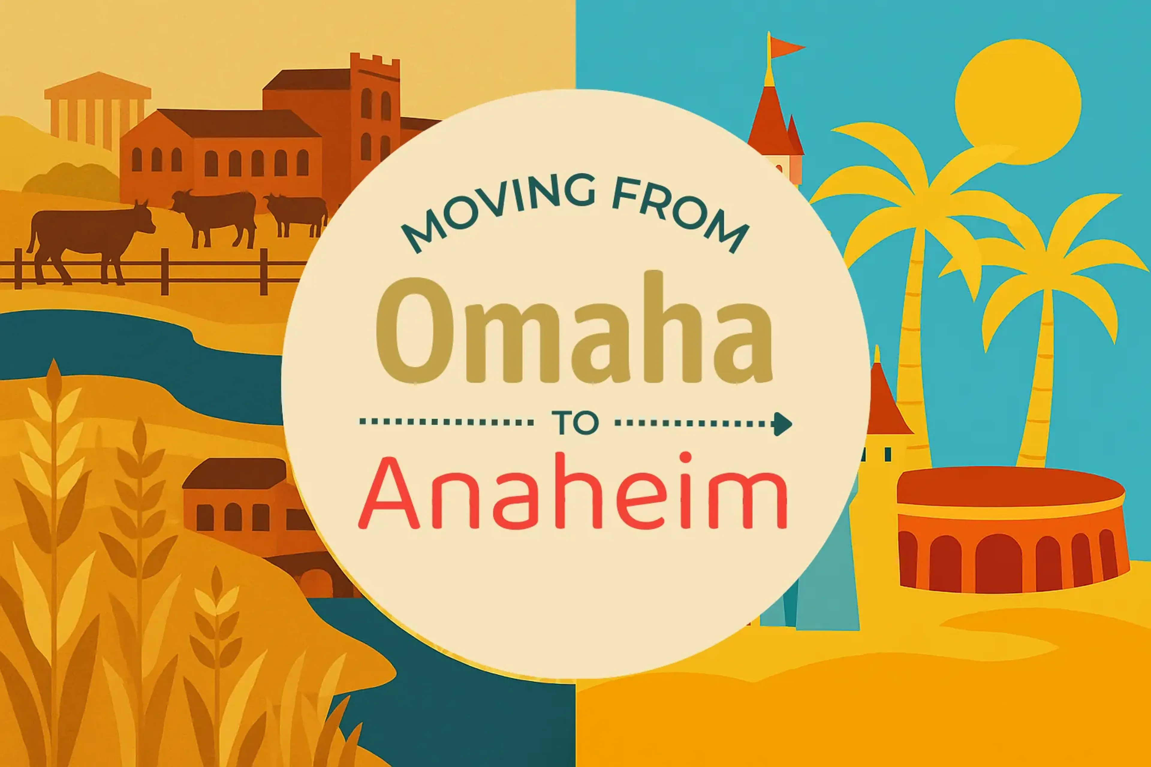 Side-by-side comparison of Omaha to Anaheim moving companies