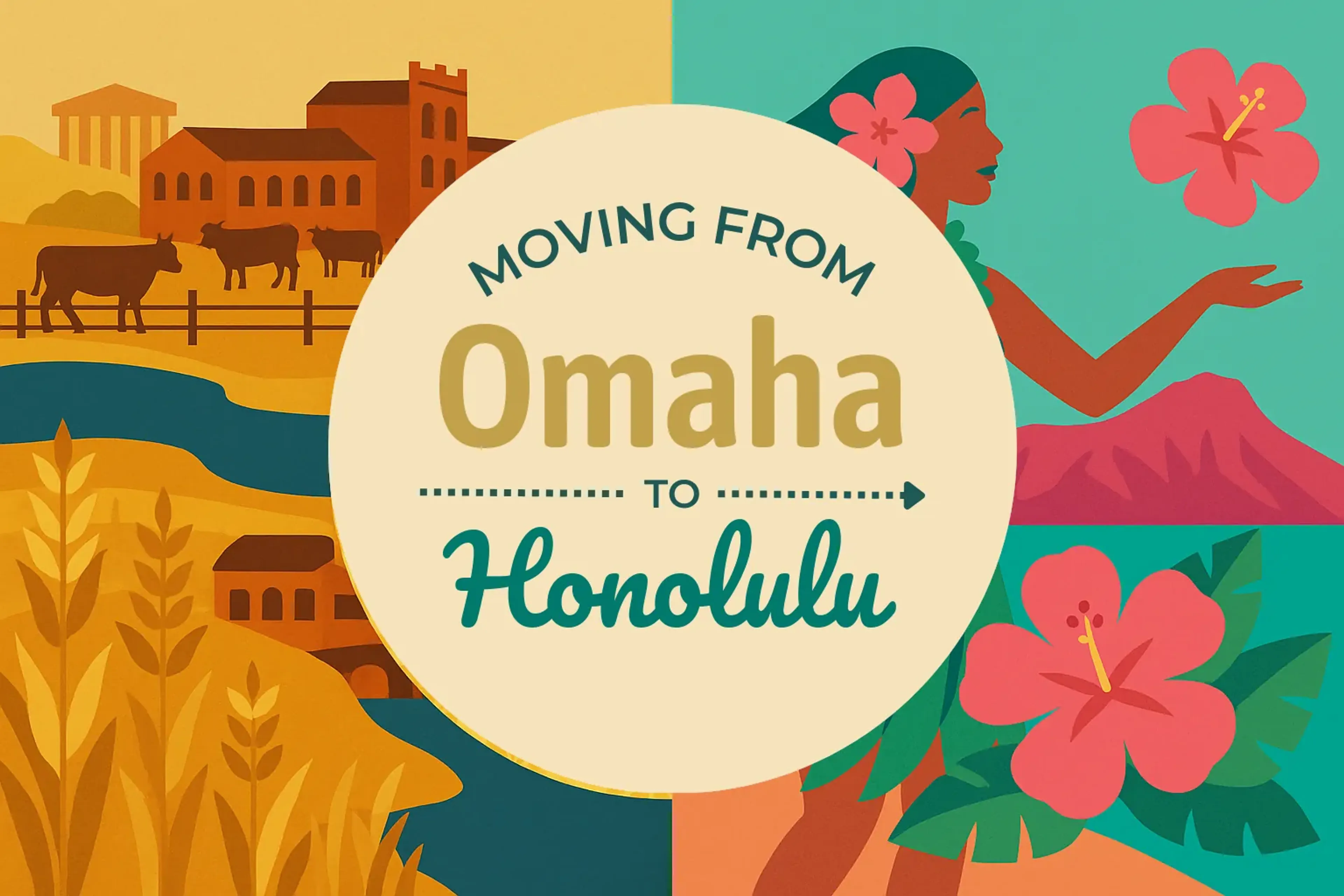 Side-by-side comparison of Omaha to Honolulu moving companies