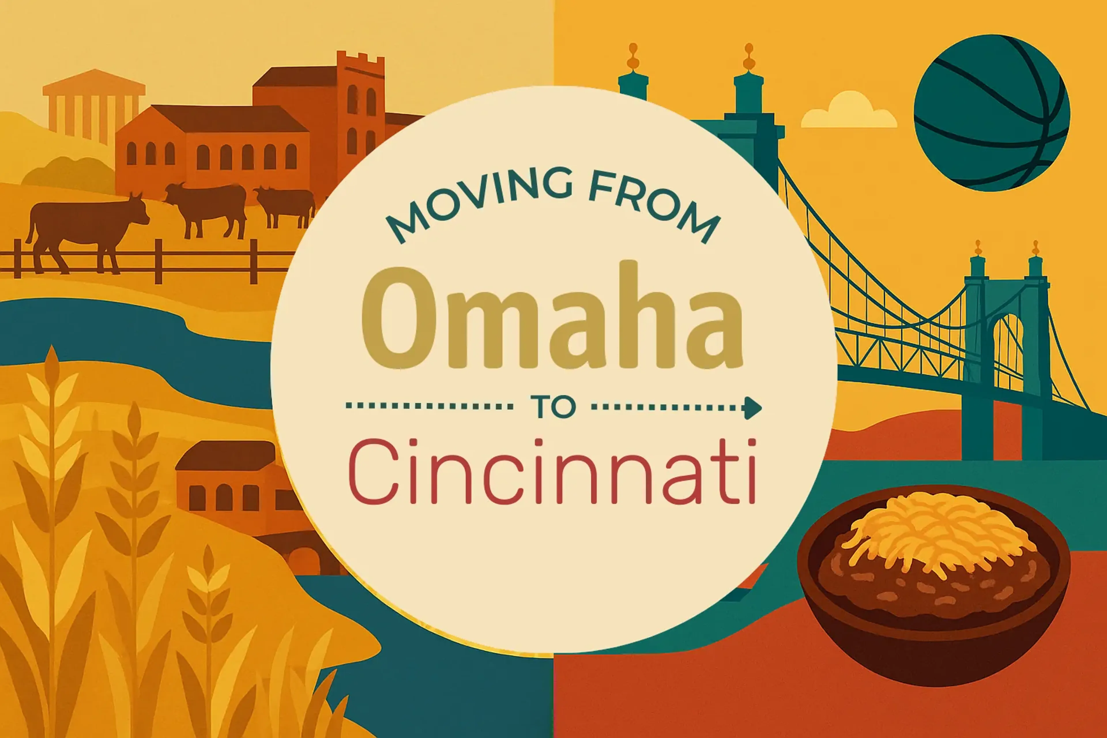 Side-by-side comparison of Omaha to Cincinnati moving companies