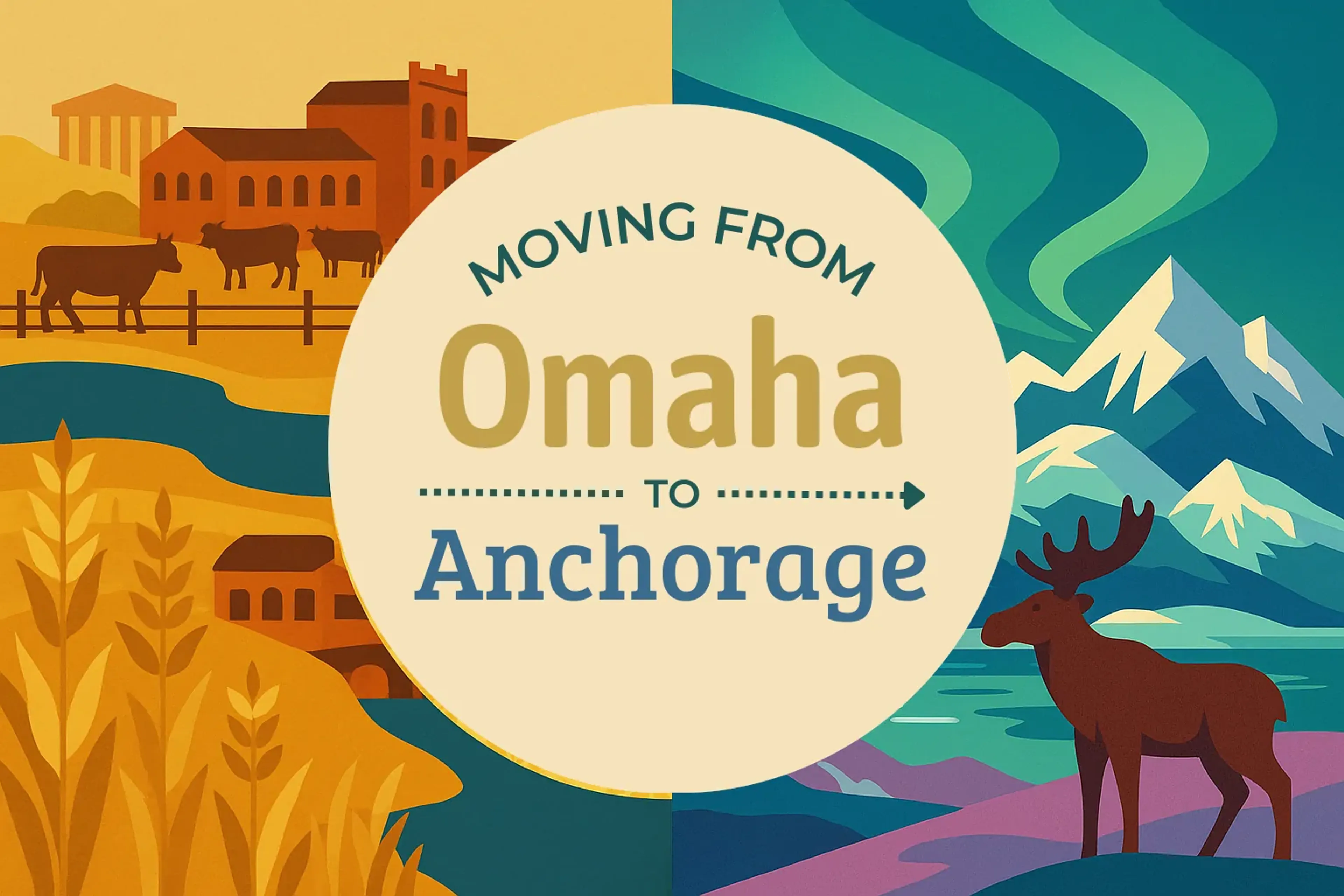 Side-by-side comparison of Omaha to Anchorage moving companies