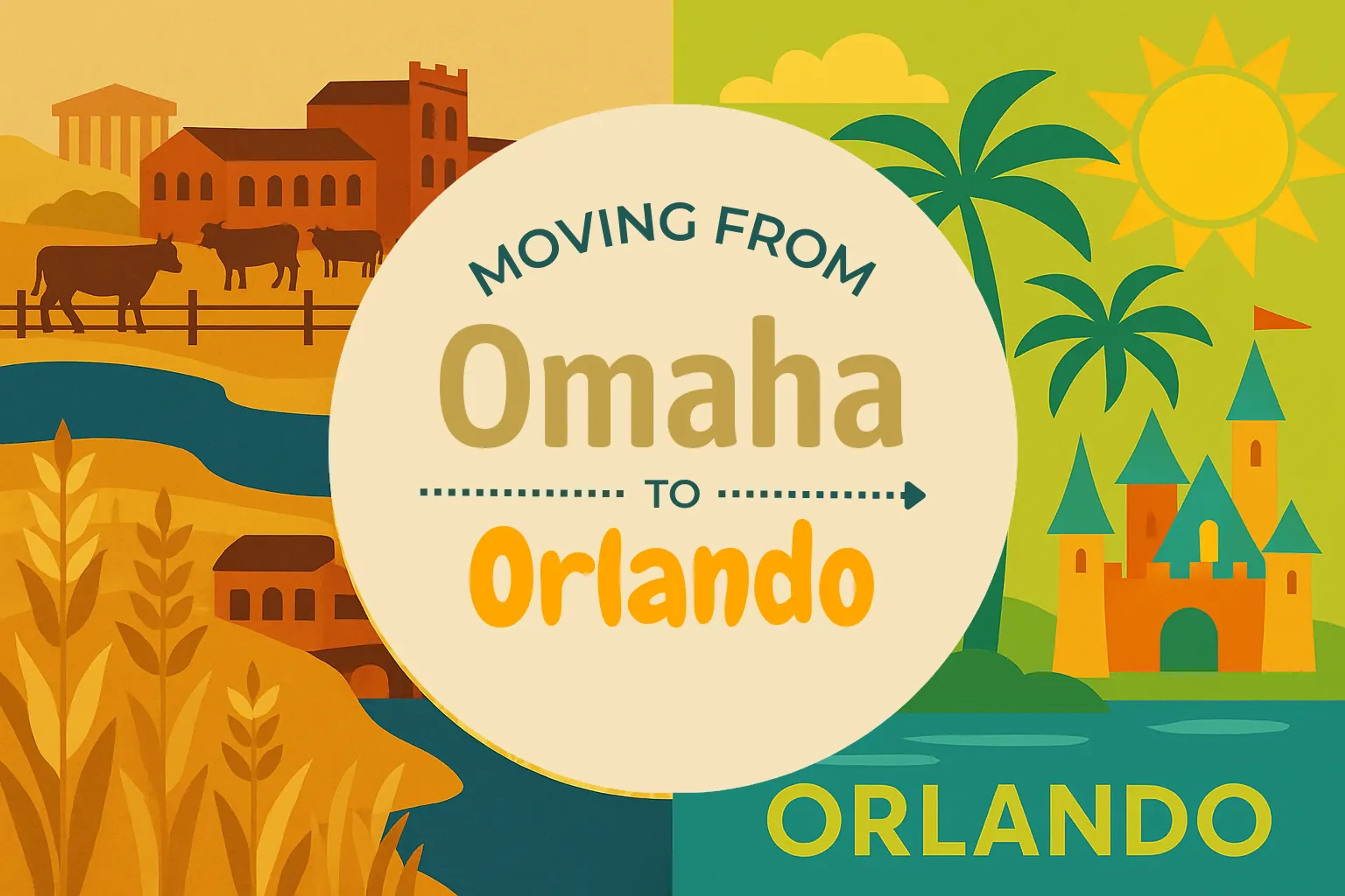Side-by-side comparison of Omaha to Orlando moving companies