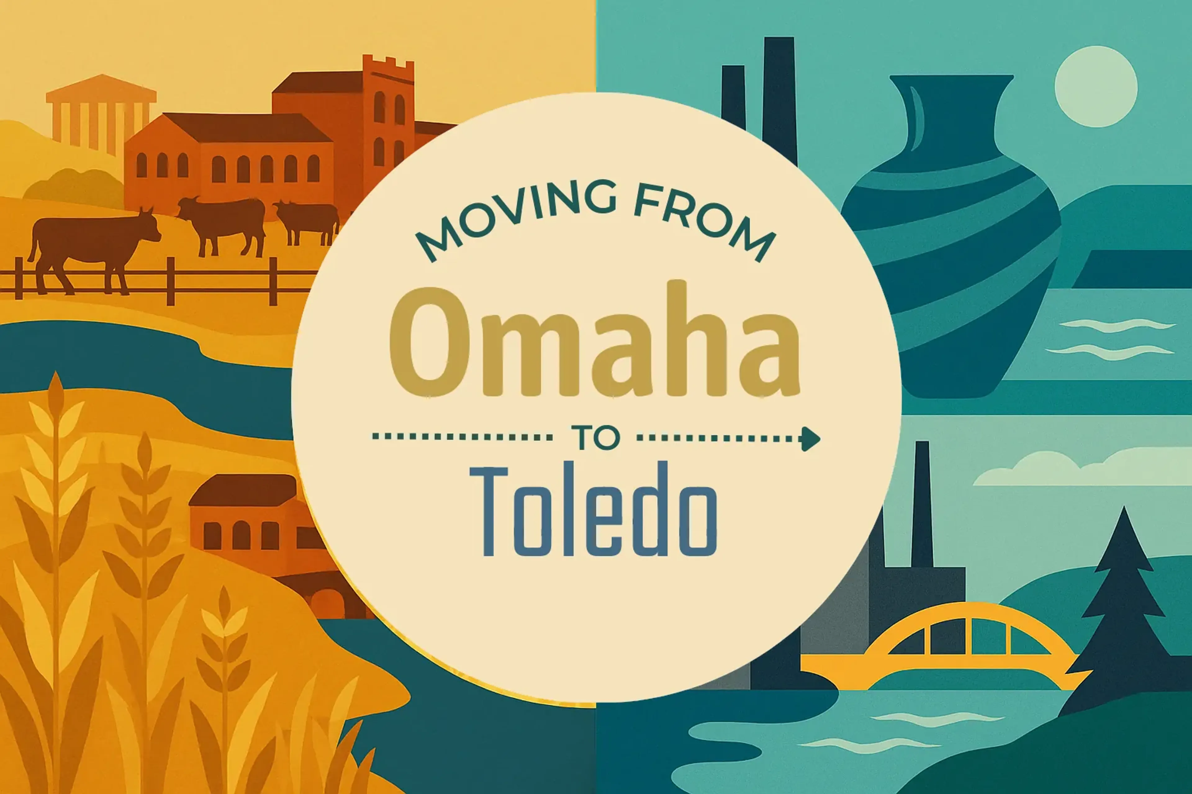 Side-by-side comparison of Omaha to Toledo moving companies