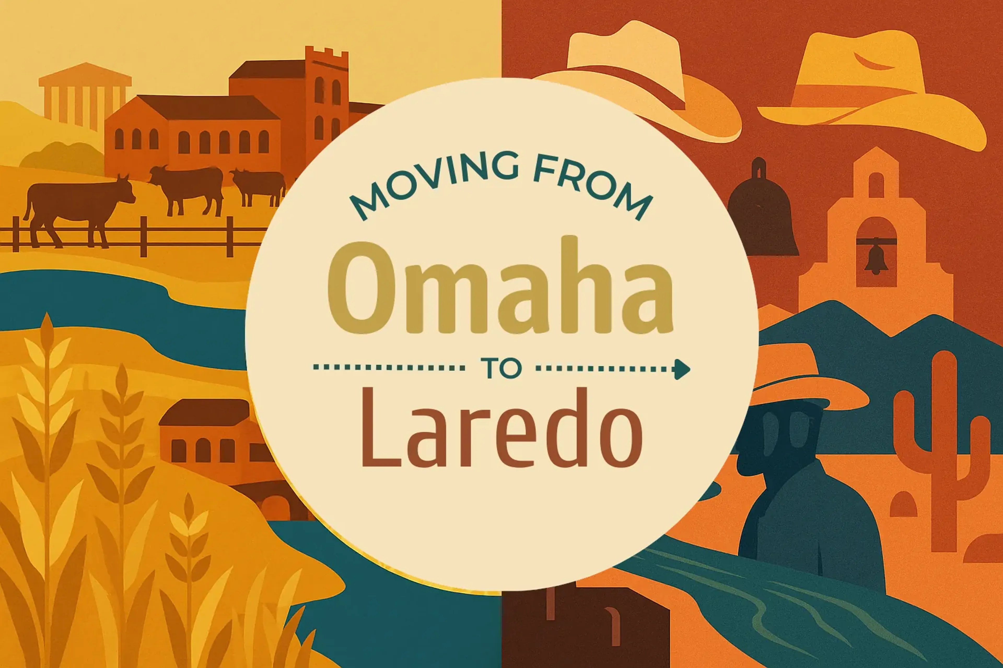Side-by-side comparison of Omaha to Laredo moving companies