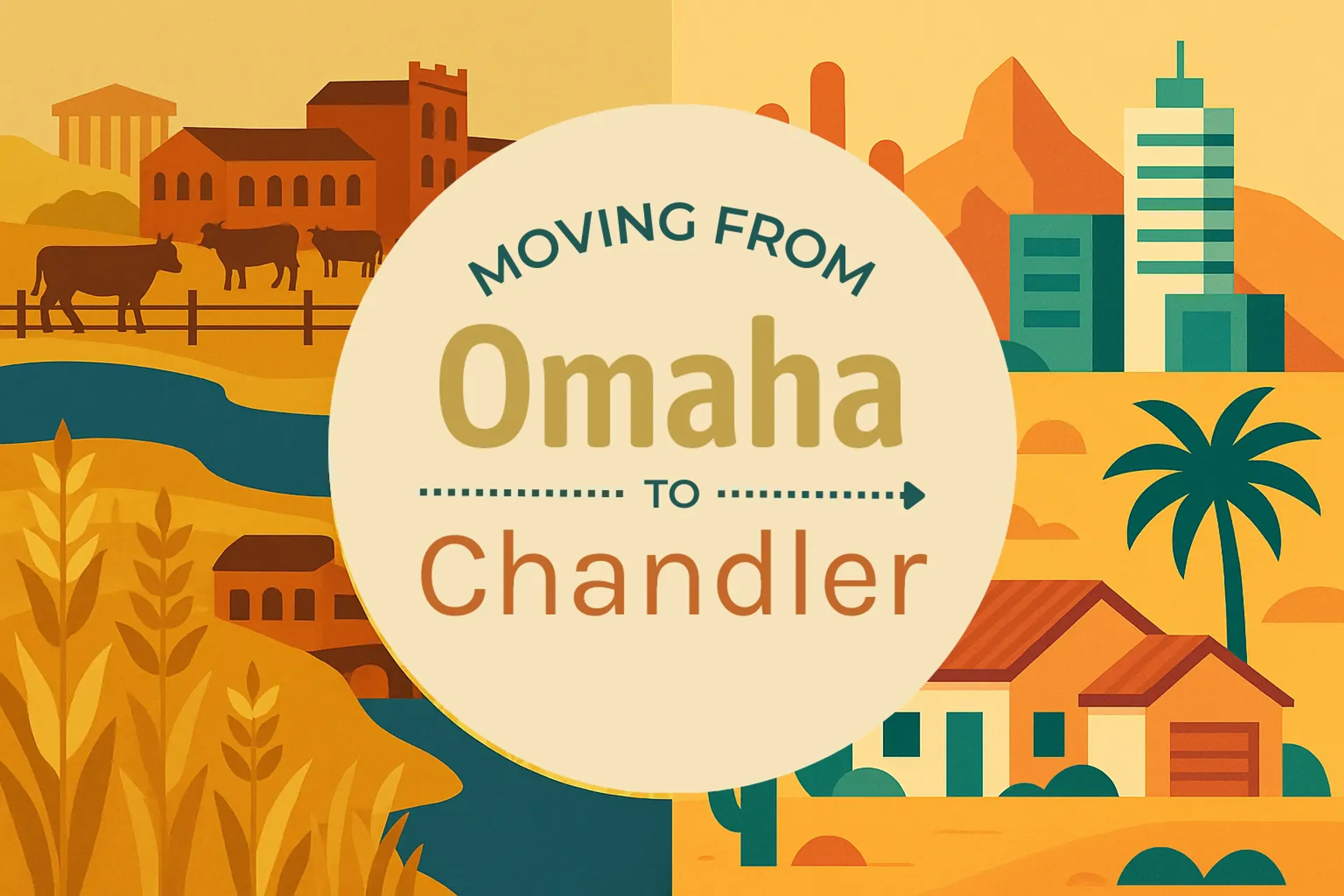 Side-by-side comparison of Omaha to Chandler moving companies