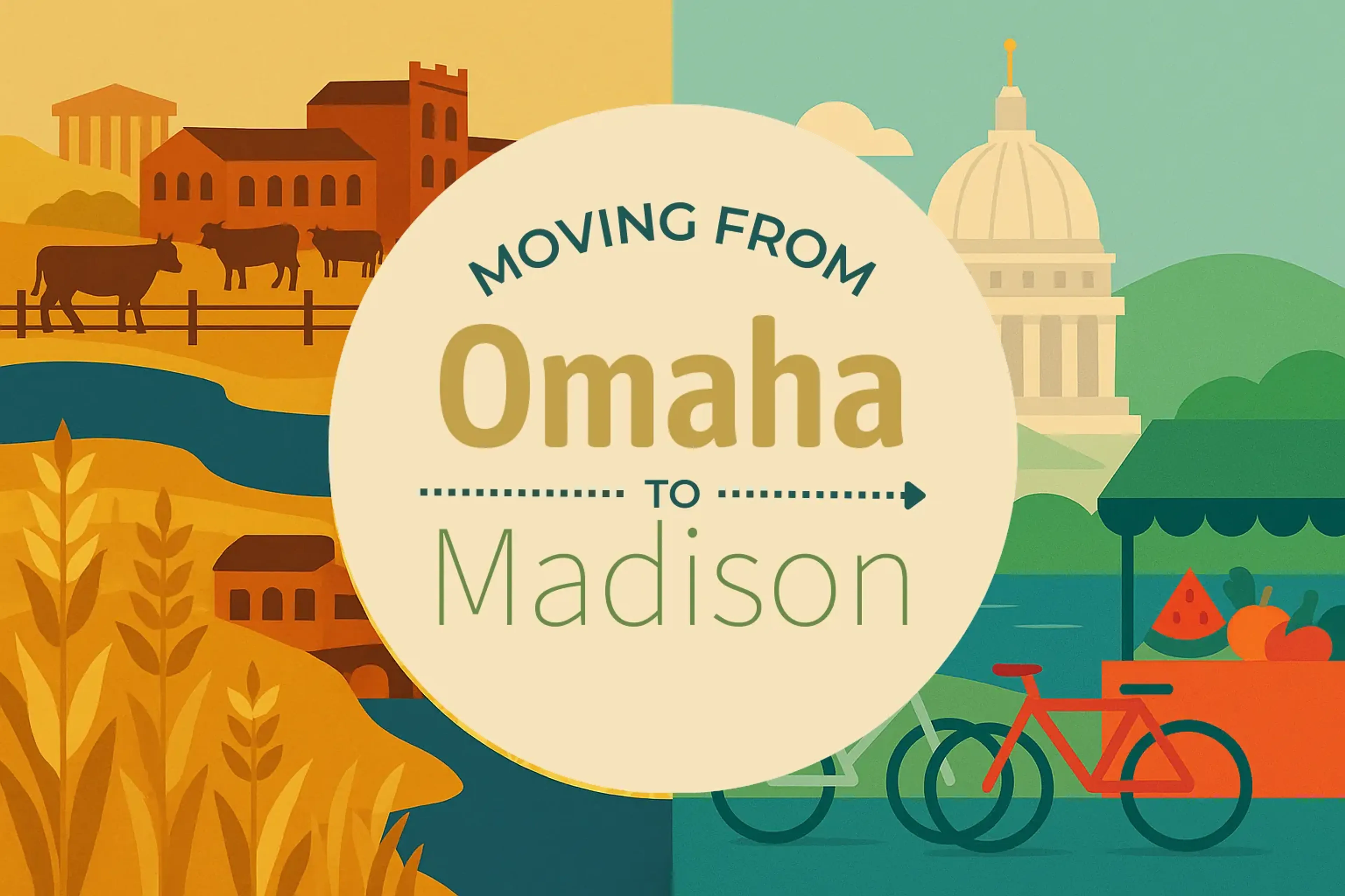 Side-by-side comparison of Omaha to Madison moving companies