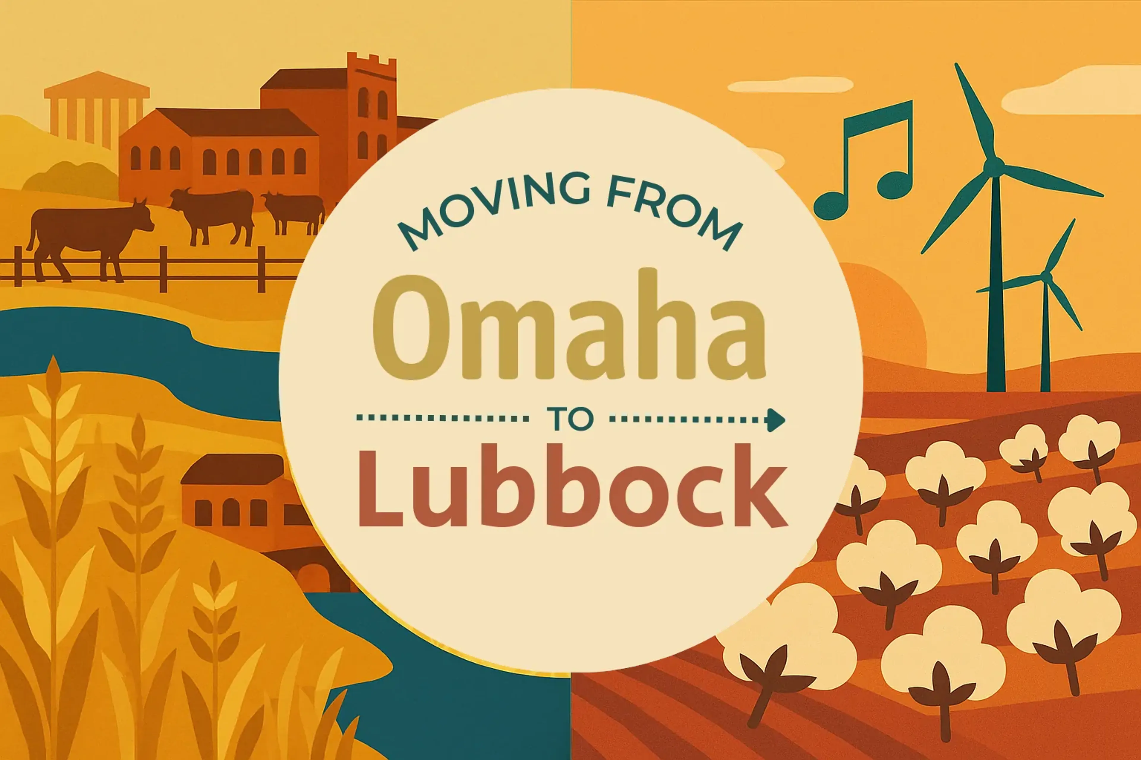 Side-by-side comparison of Omaha to Lubbock moving companies