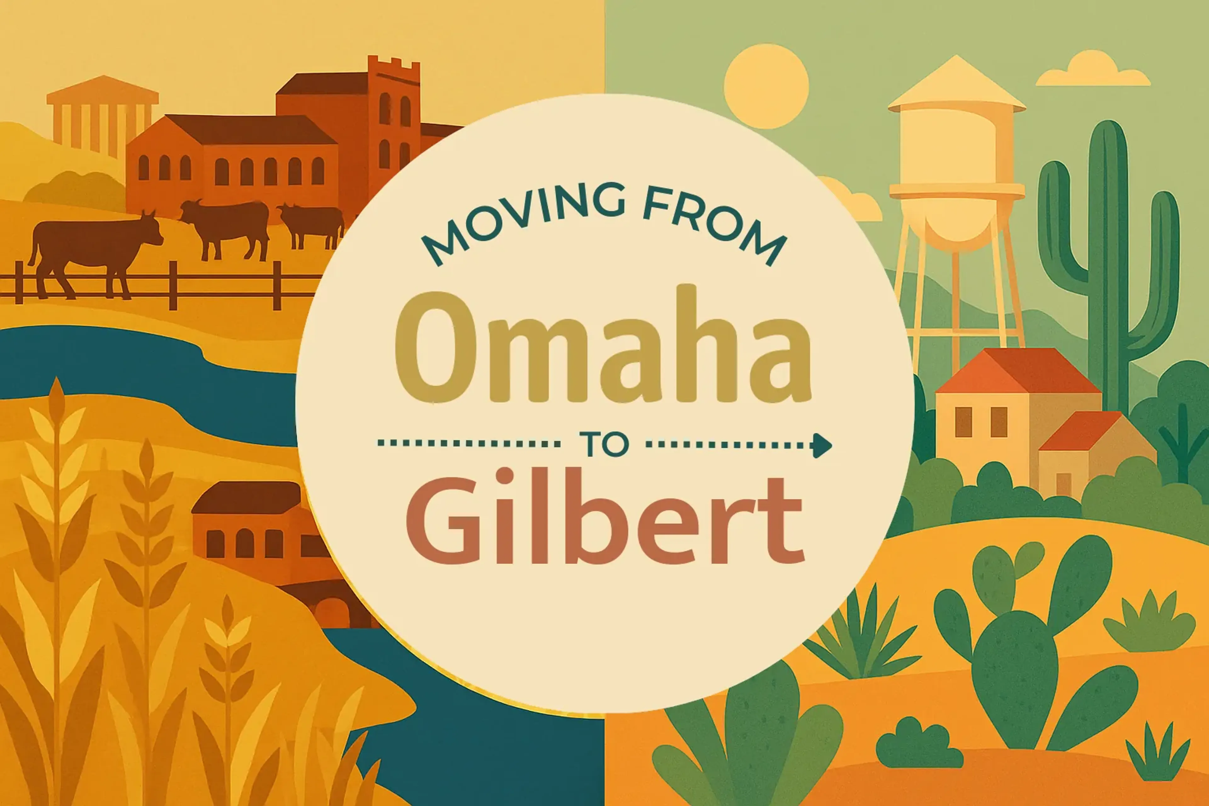 Side-by-side comparison of Omaha to Gilbert moving companies