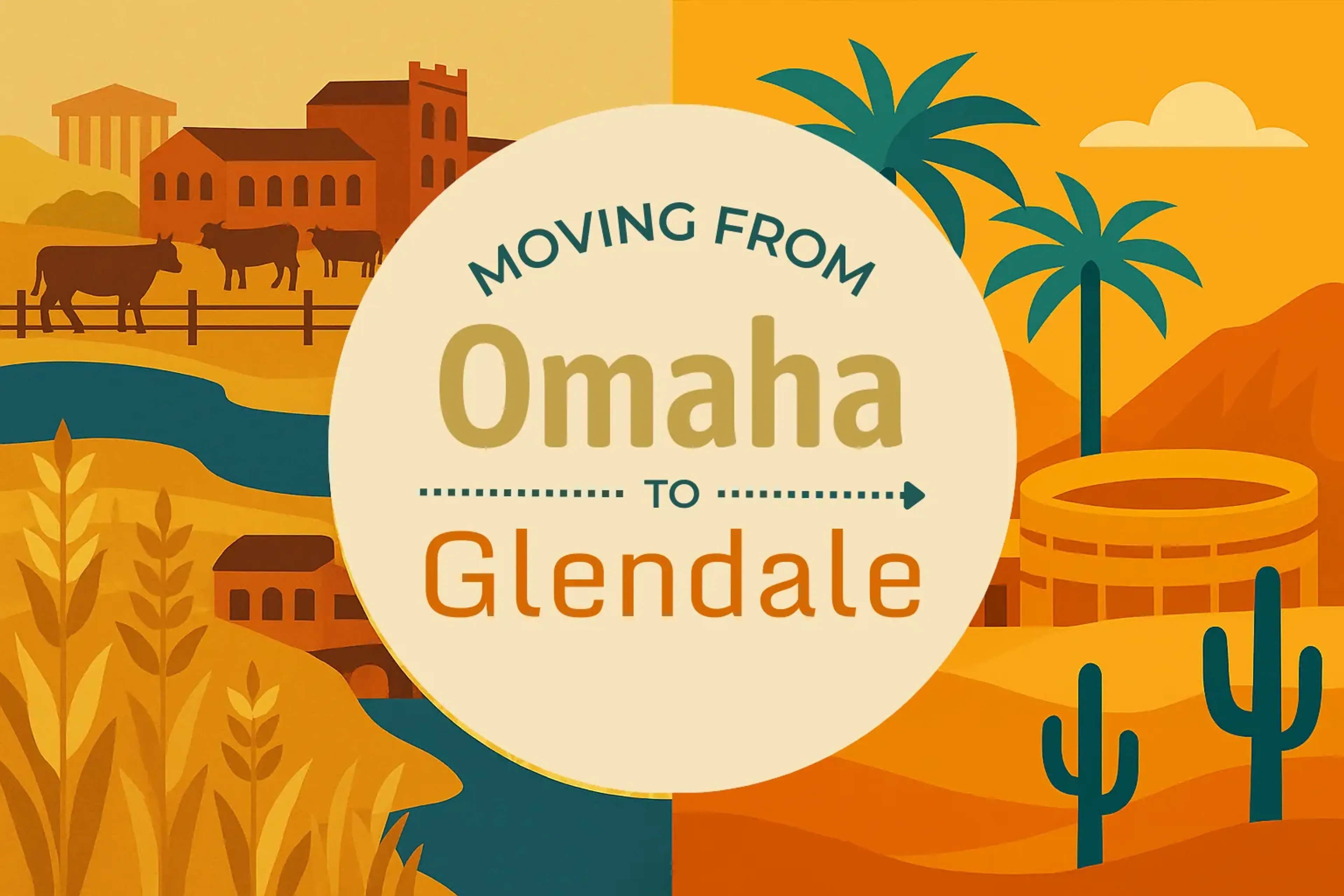 Side-by-side comparison of Omaha to Glendale moving companies