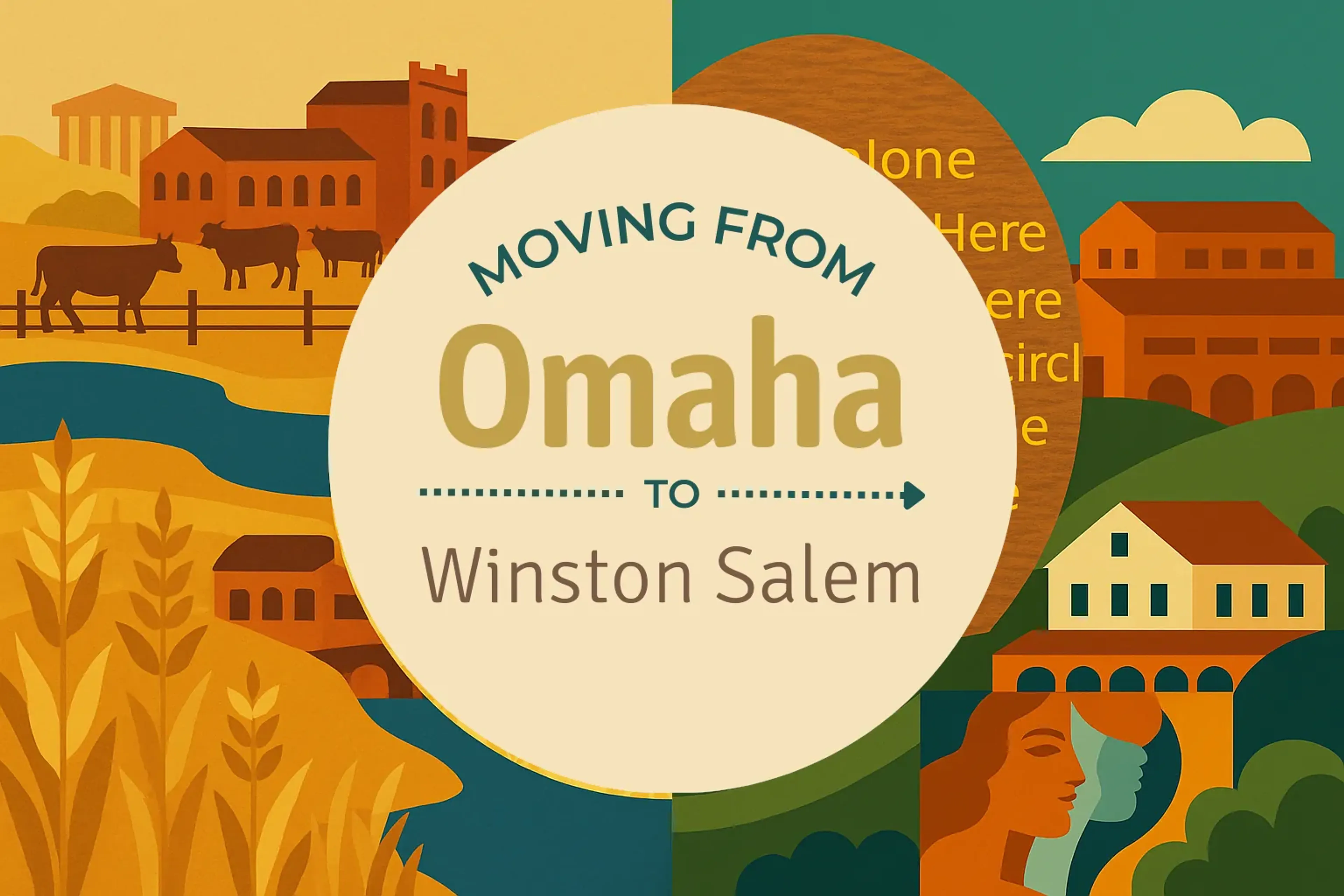 Side-by-side comparison of Omaha to Winston Salem moving companies