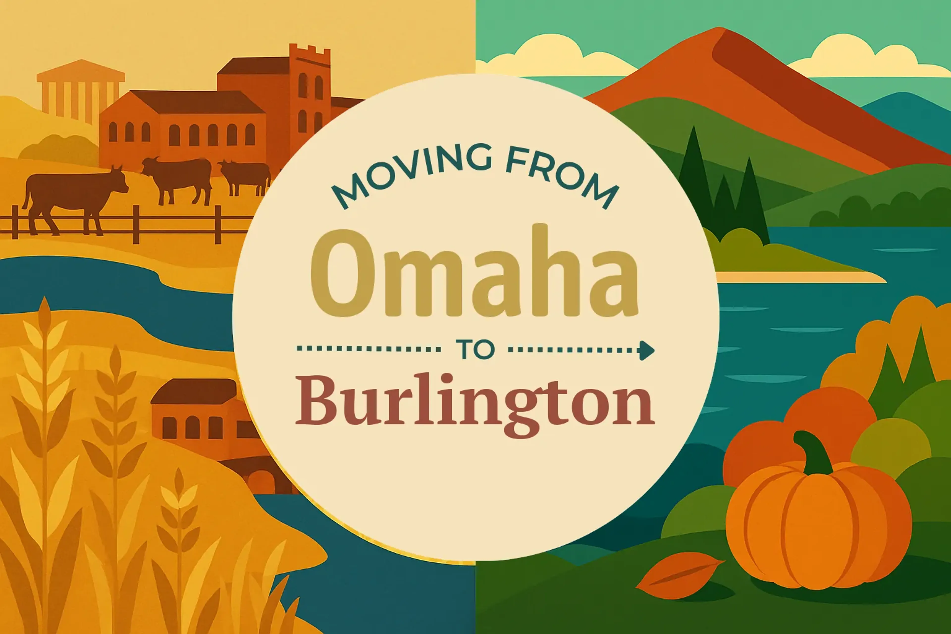 Side-by-side comparison of Omaha to Burlington moving companies