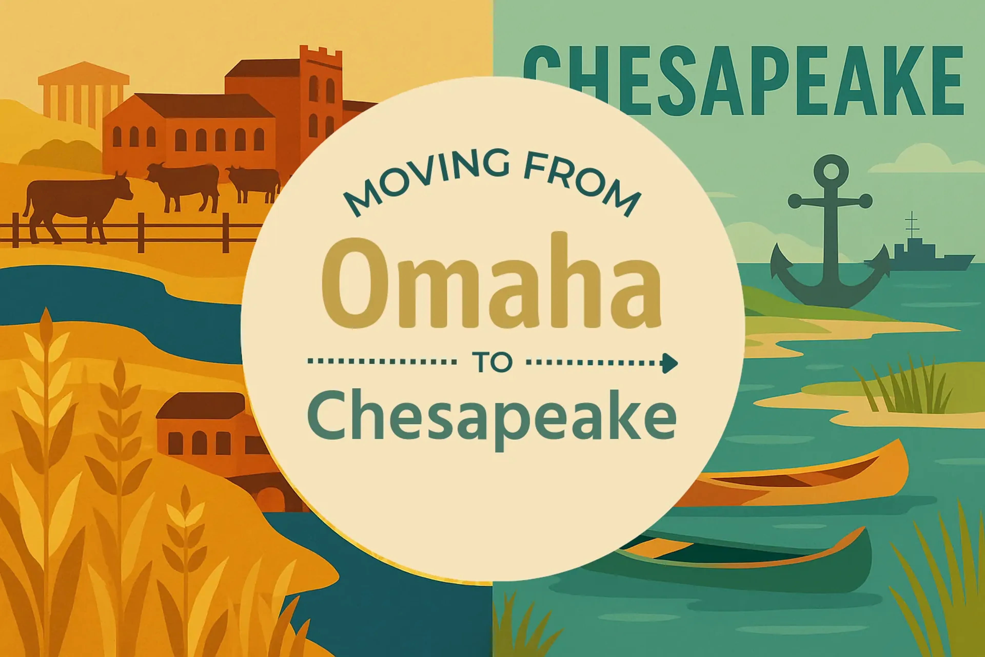 Side-by-side comparison of Omaha to Chesapeake moving companies