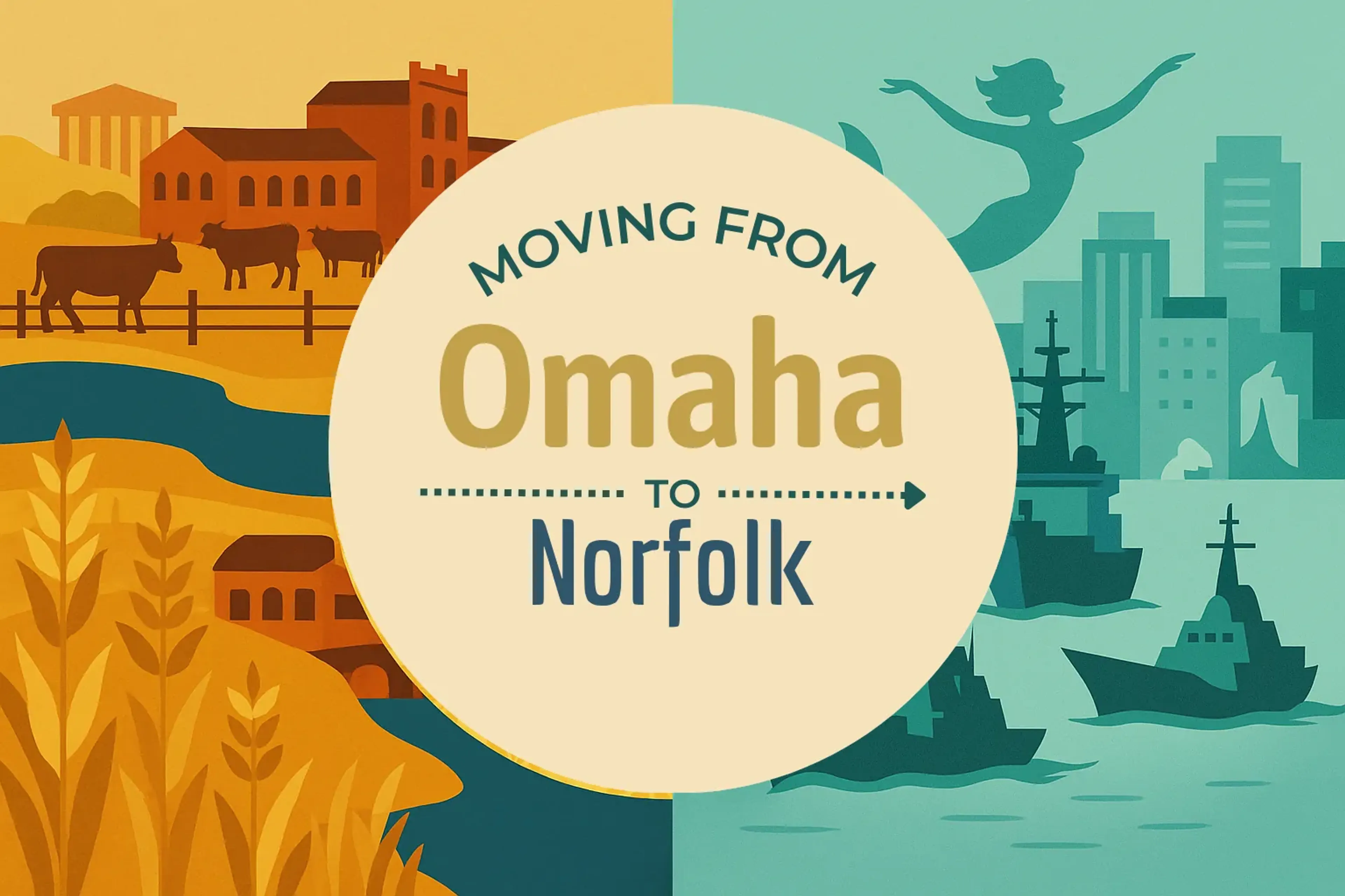 Side-by-side comparison of Omaha to Norfolk moving companies