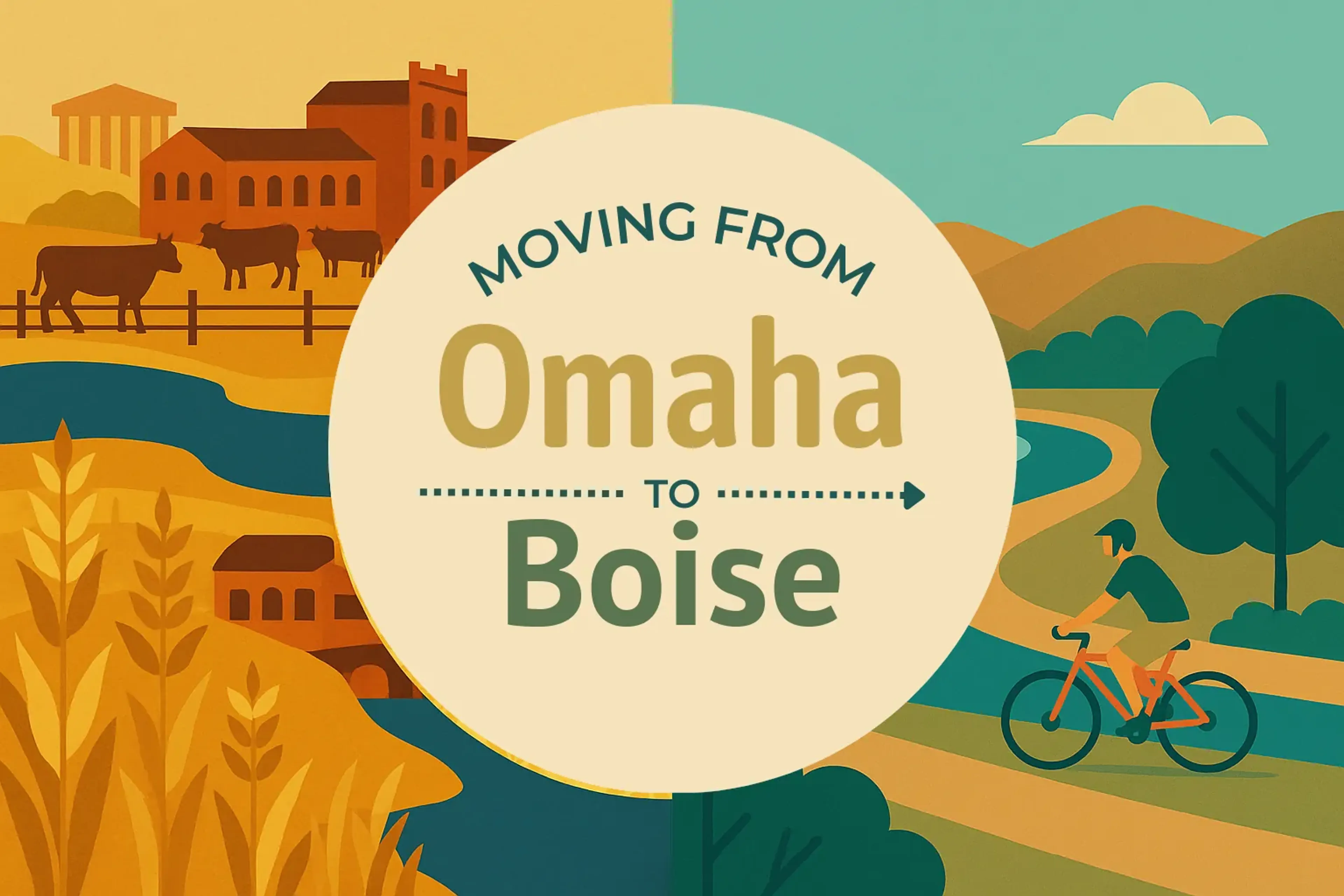 Side-by-side comparison of Omaha to Boise moving companies