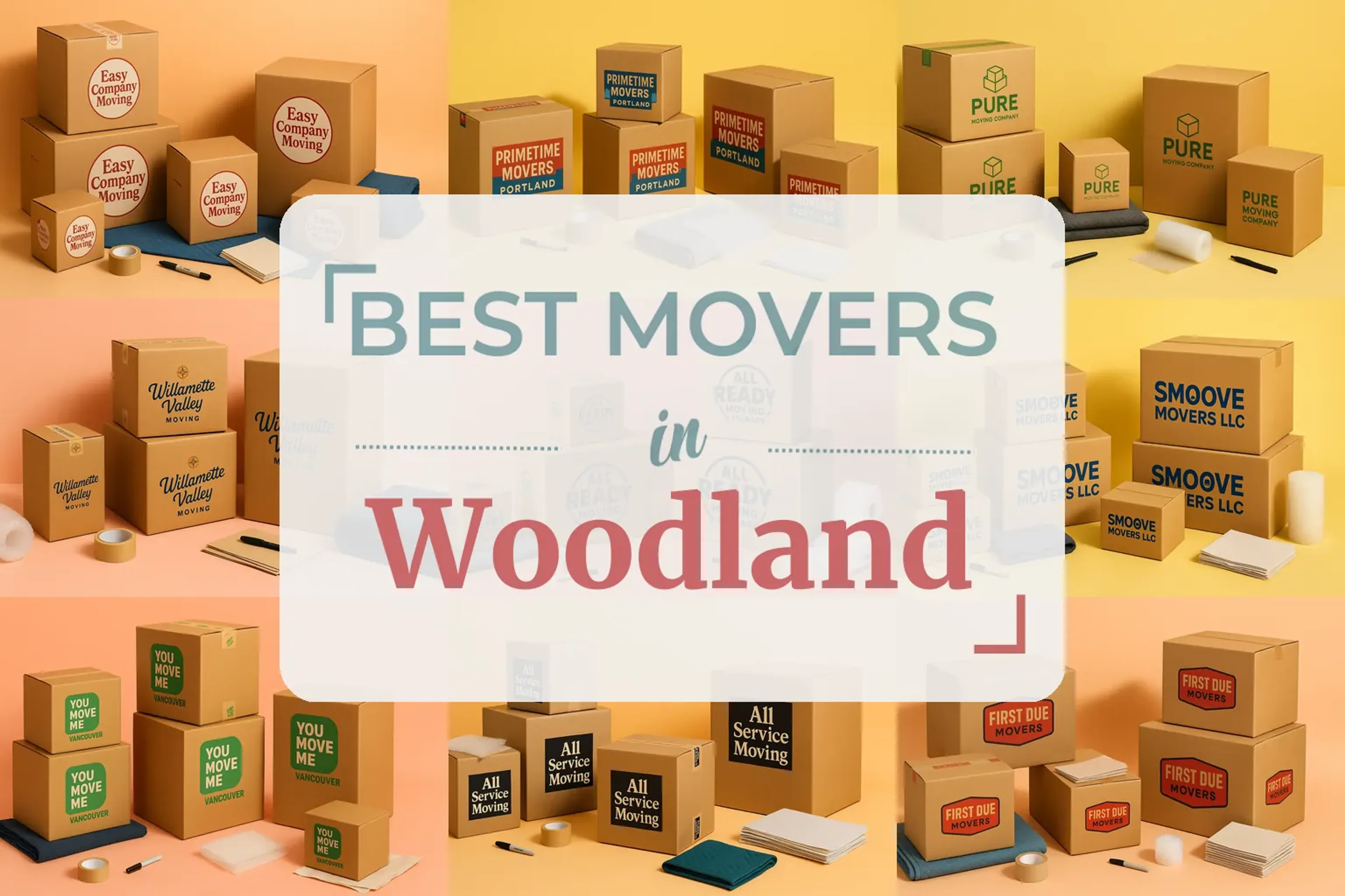 Side-by-side comparison of Woodland moving companies