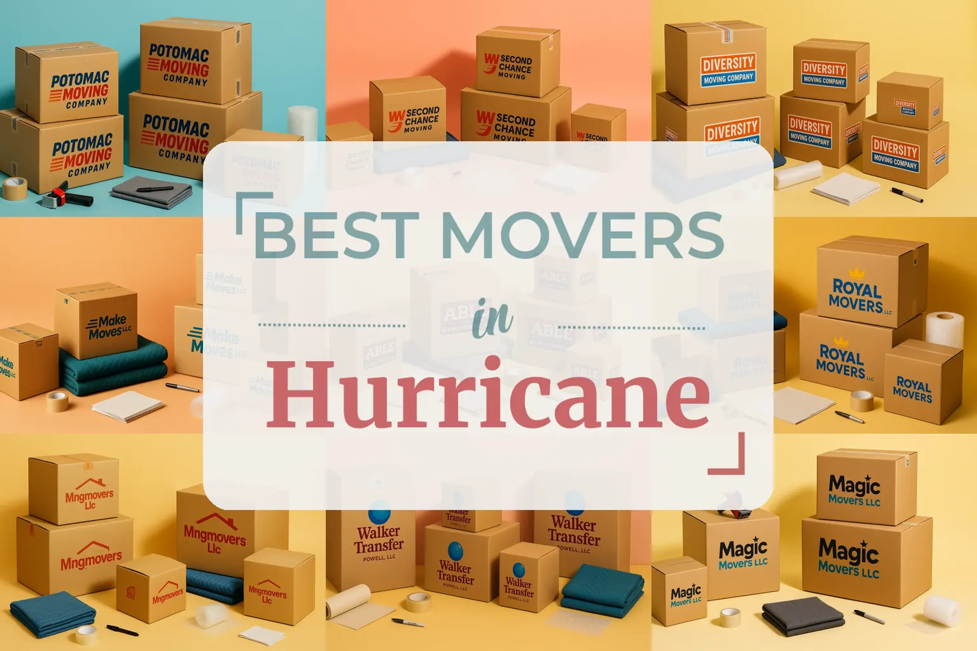 Side-by-side comparison of Hurricane moving companies