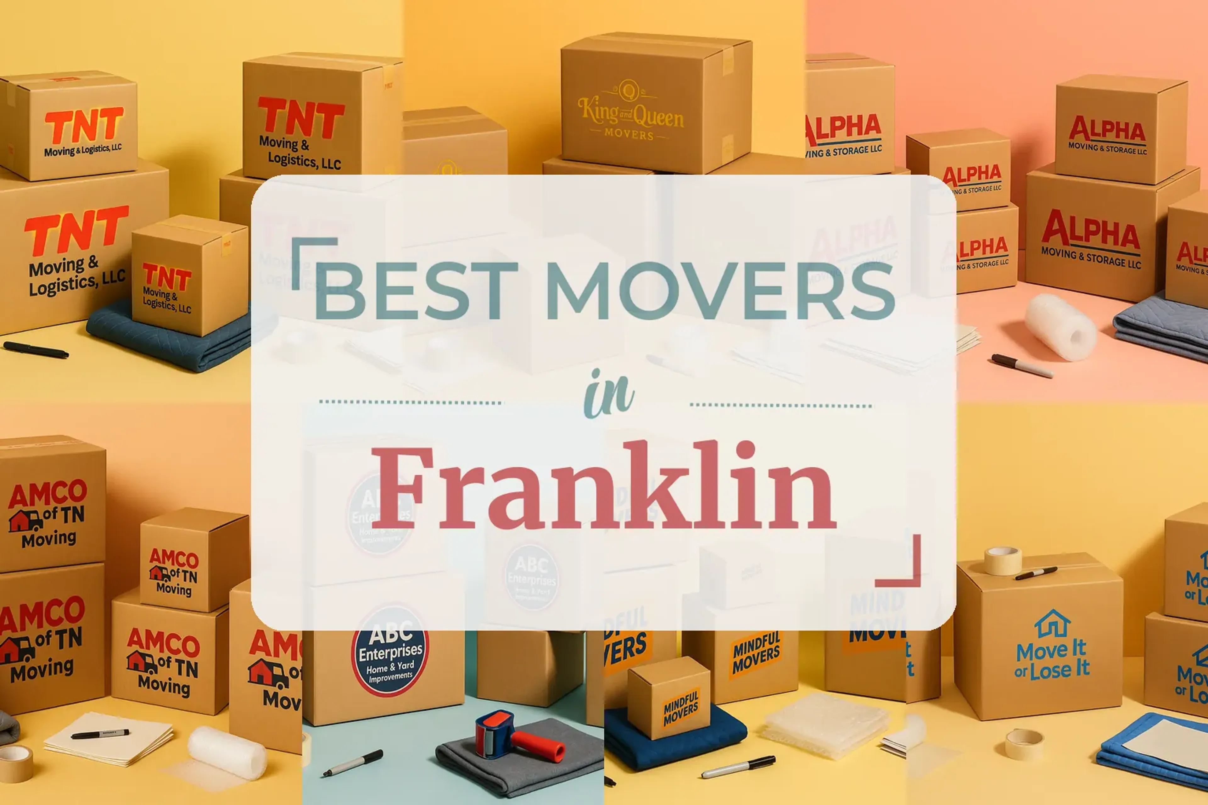 Side-by-side comparison of Franklin moving companies