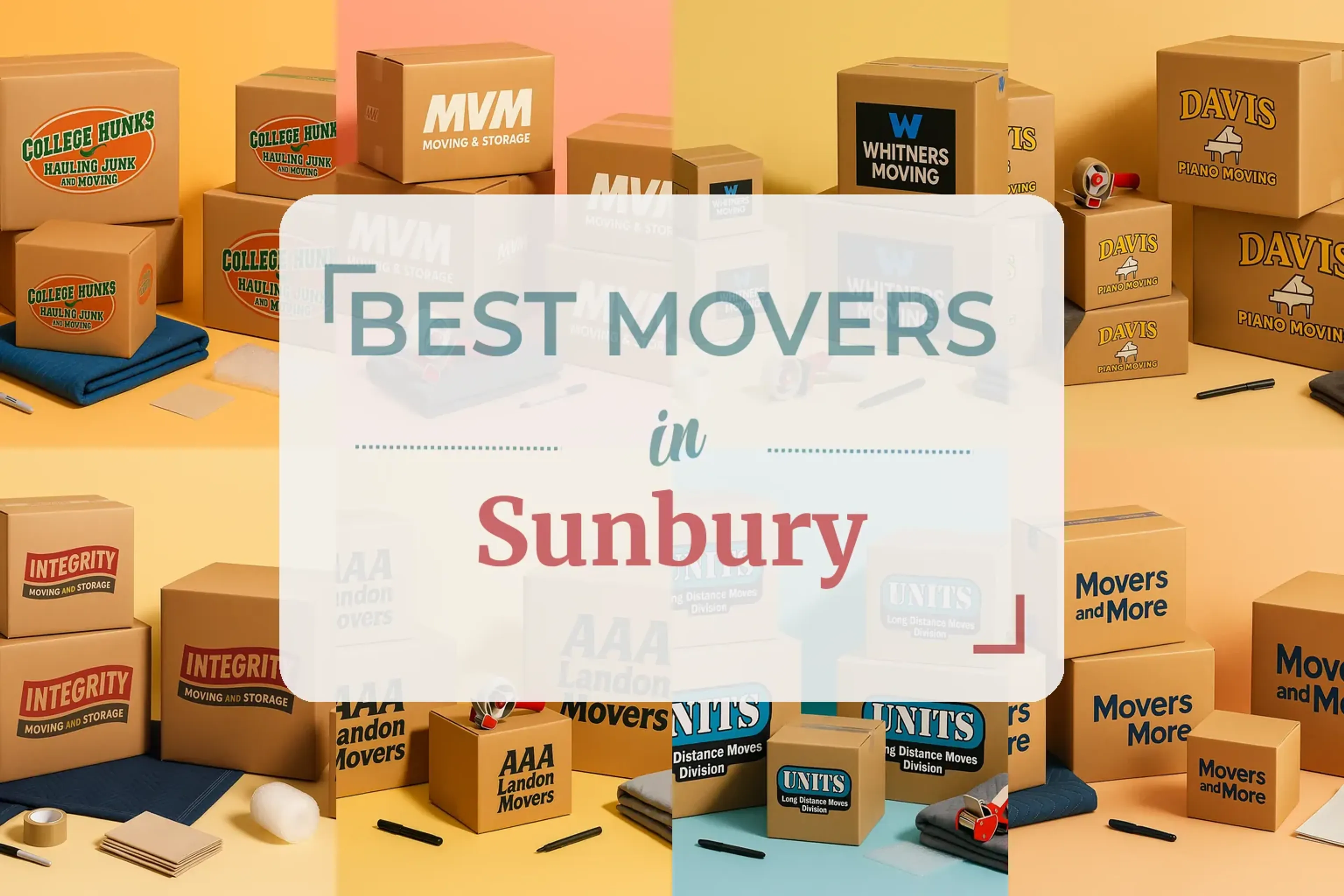Side-by-side comparison of Sunbury moving companies