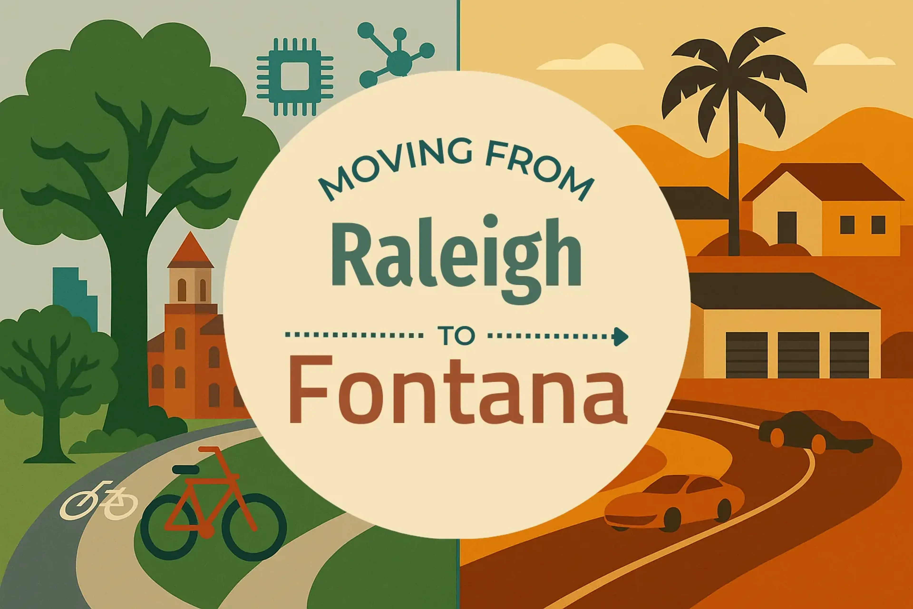 Side-by-side comparison of Raleigh to Fontana moving companies