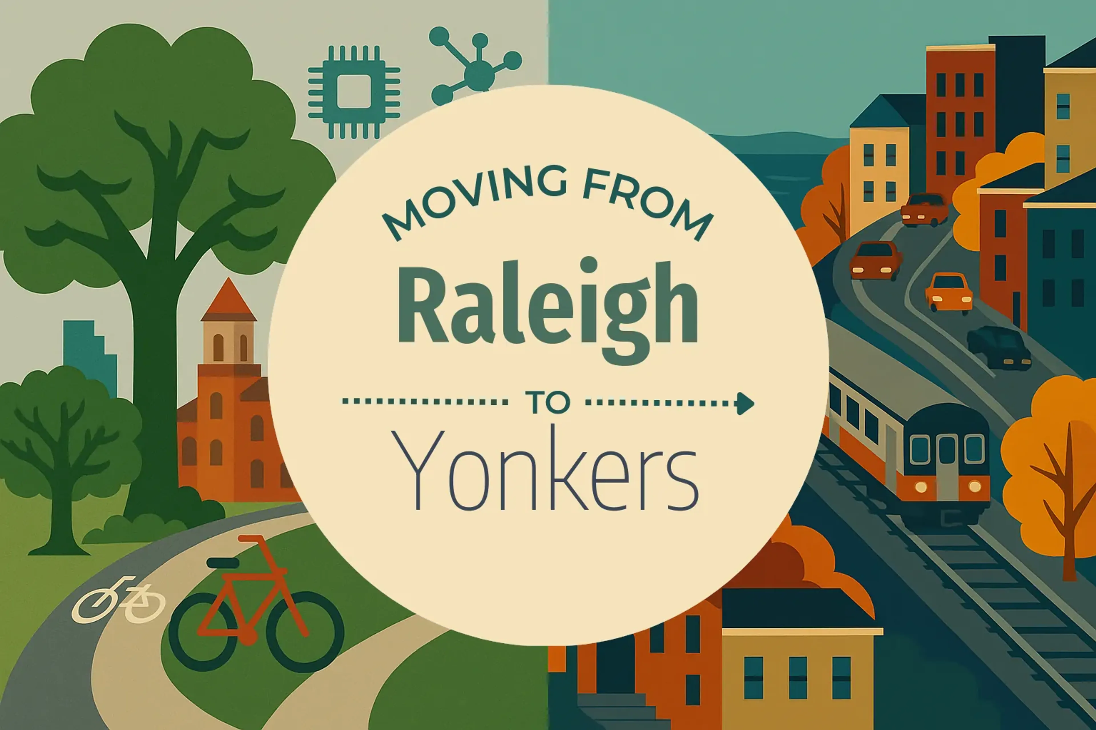 Side-by-side comparison of Raleigh to Yonkers moving companies