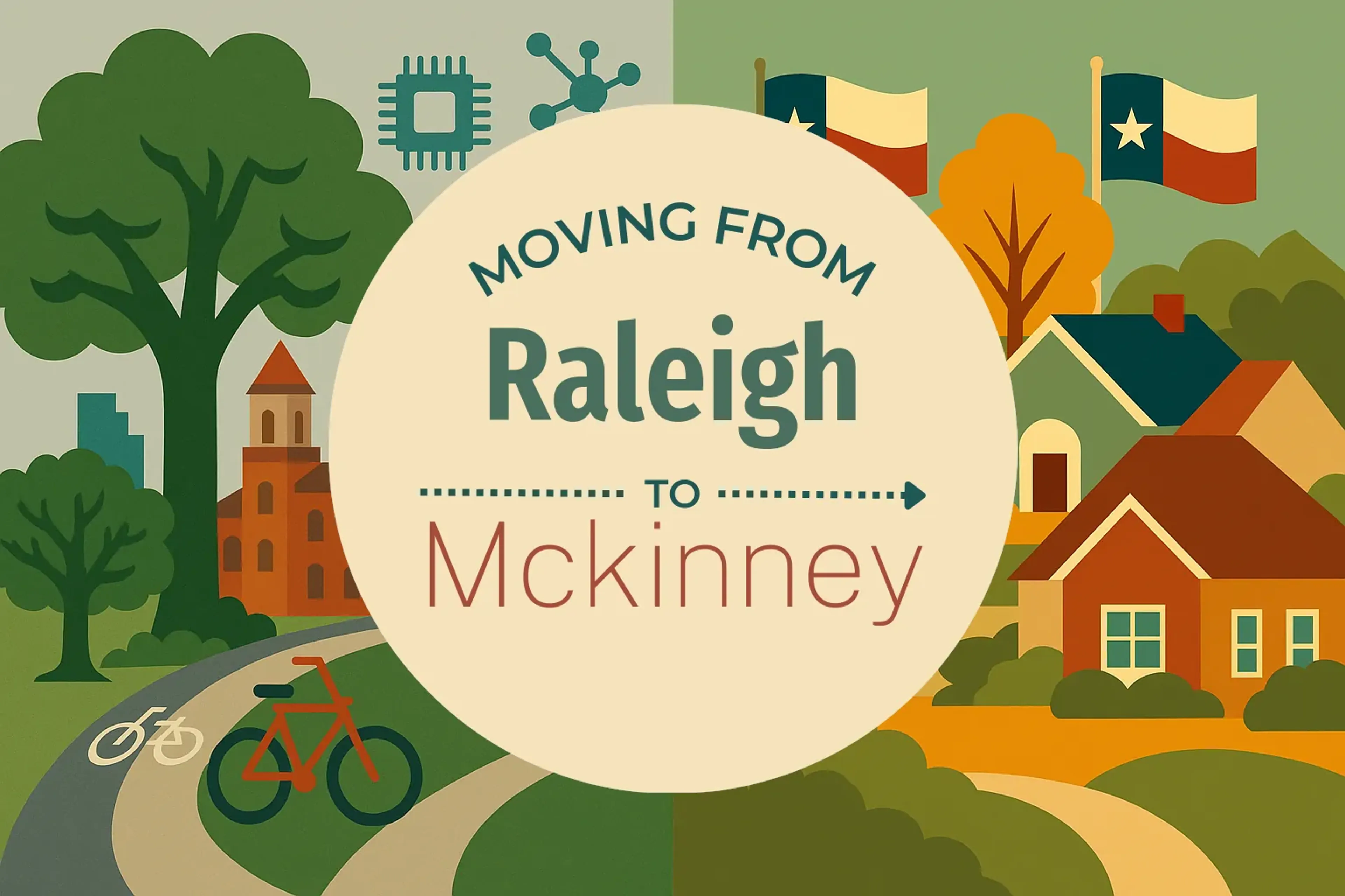Side-by-side comparison of Raleigh to Mckinney moving companies