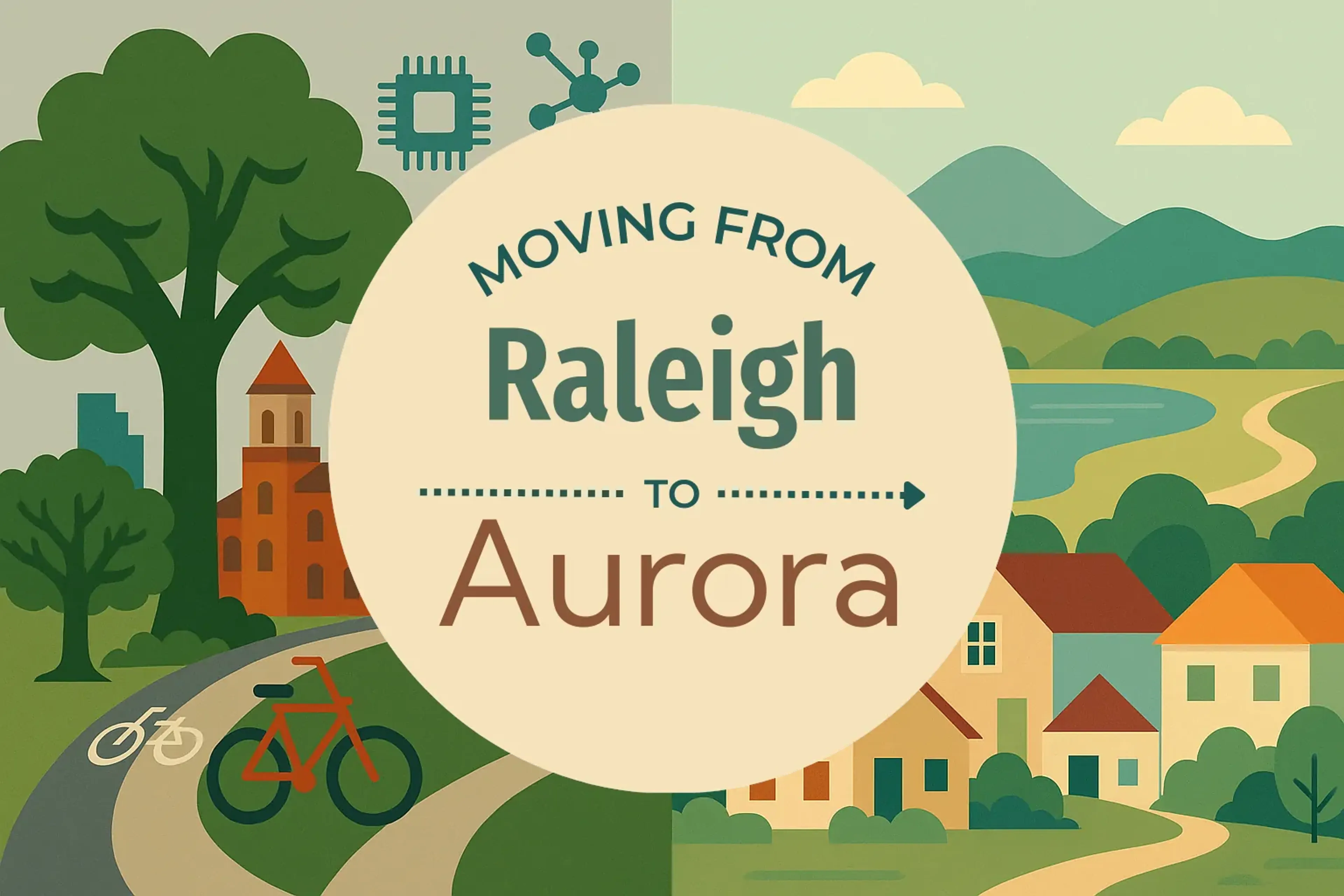 Side-by-side comparison of Raleigh to Aurora moving companies