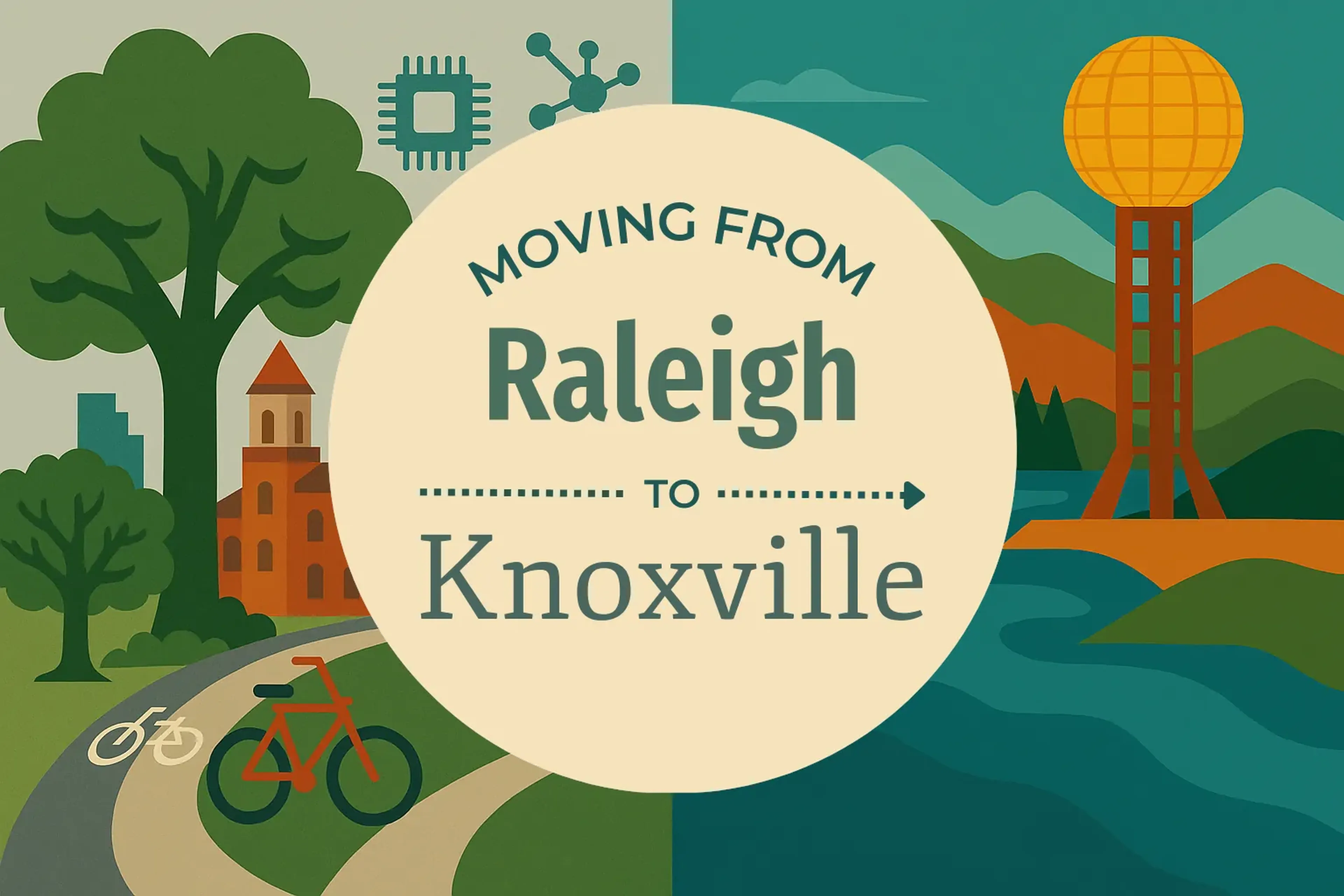 Side-by-side comparison of Raleigh to Knoxville moving companies