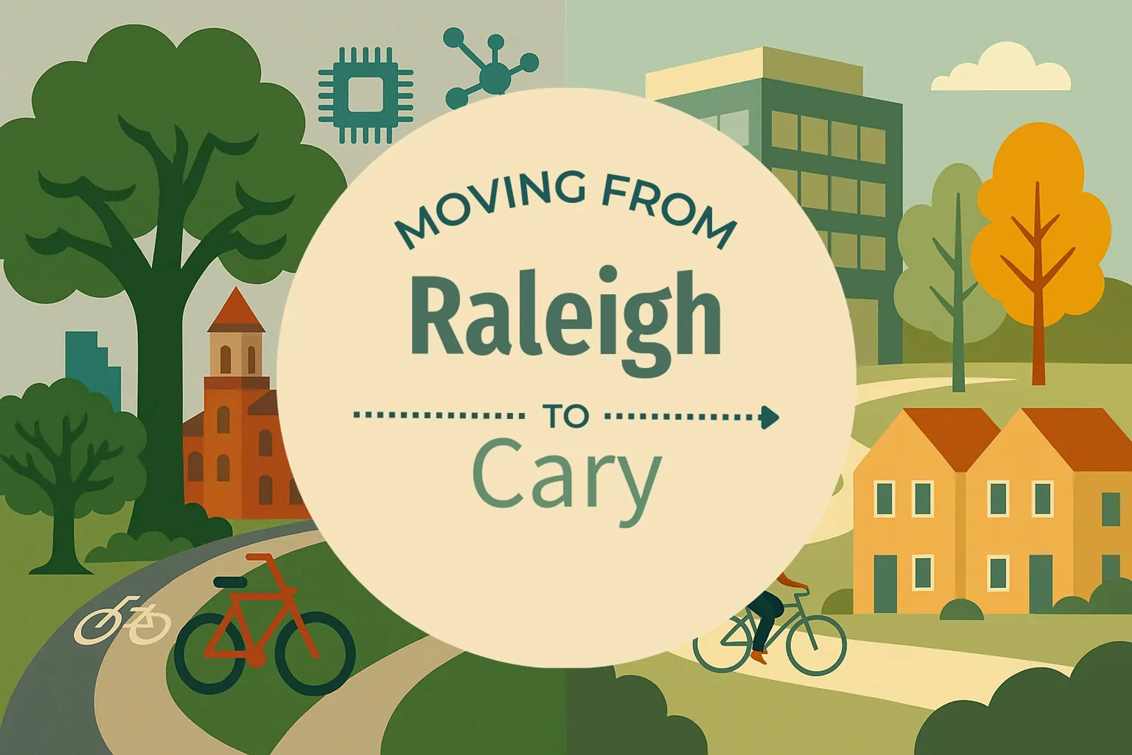 Side-by-side comparison of Raleigh to Cary moving companies