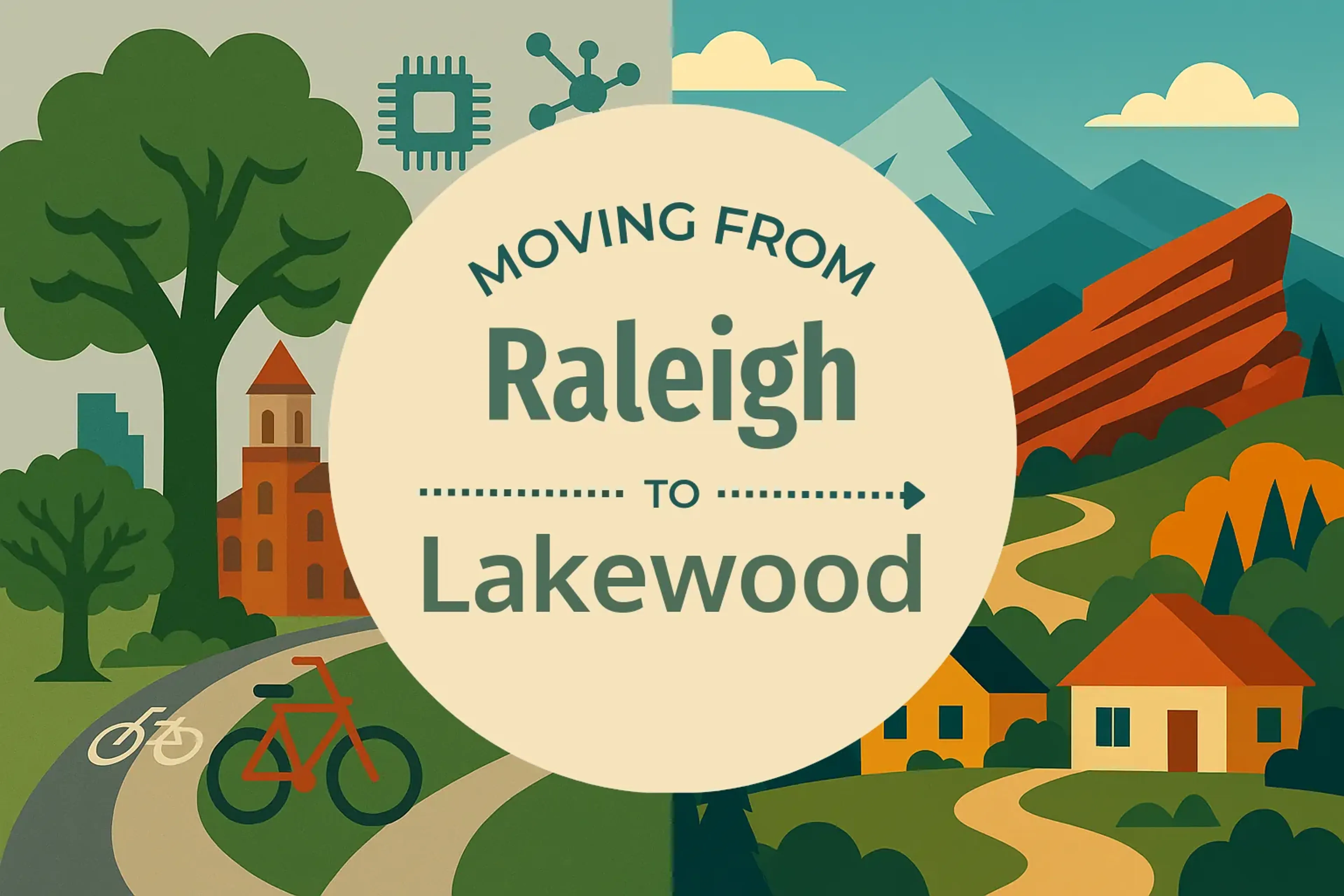 Side-by-side comparison of Raleigh to Lakewood moving companies