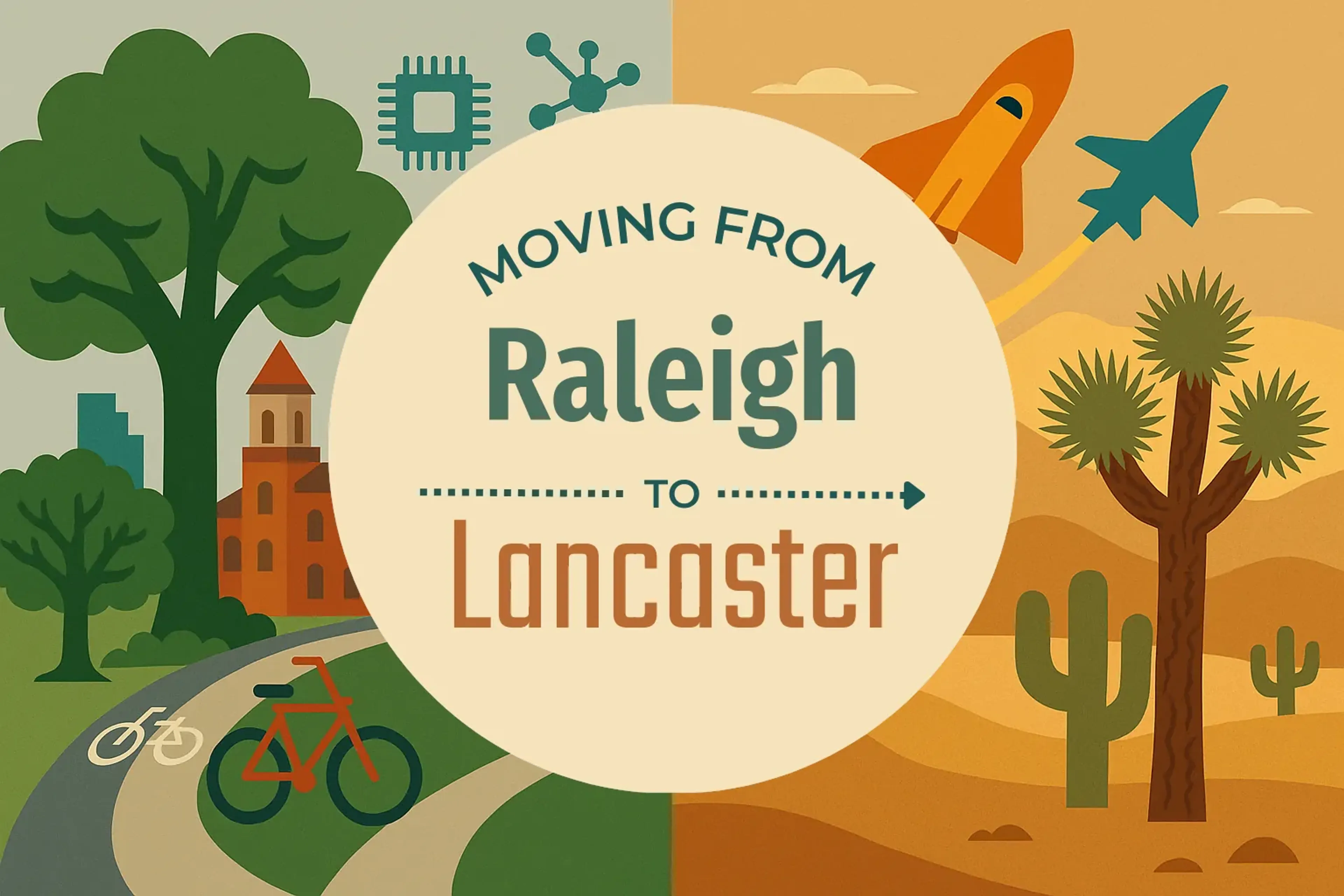 Side-by-side comparison of Raleigh to Lancaster moving companies