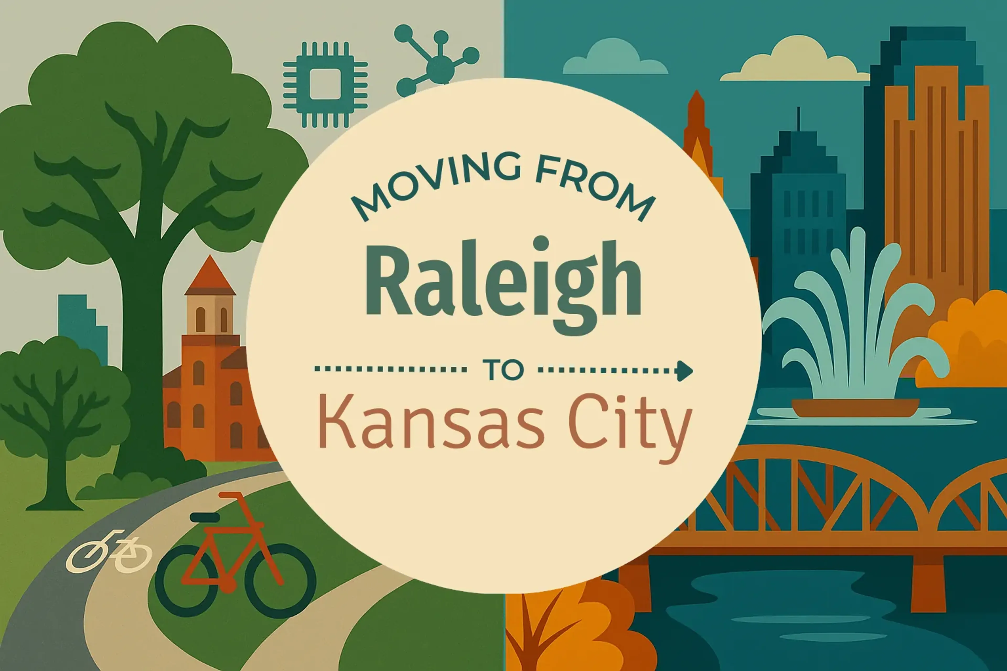 Side-by-side comparison of Raleigh to Kansas City moving companies