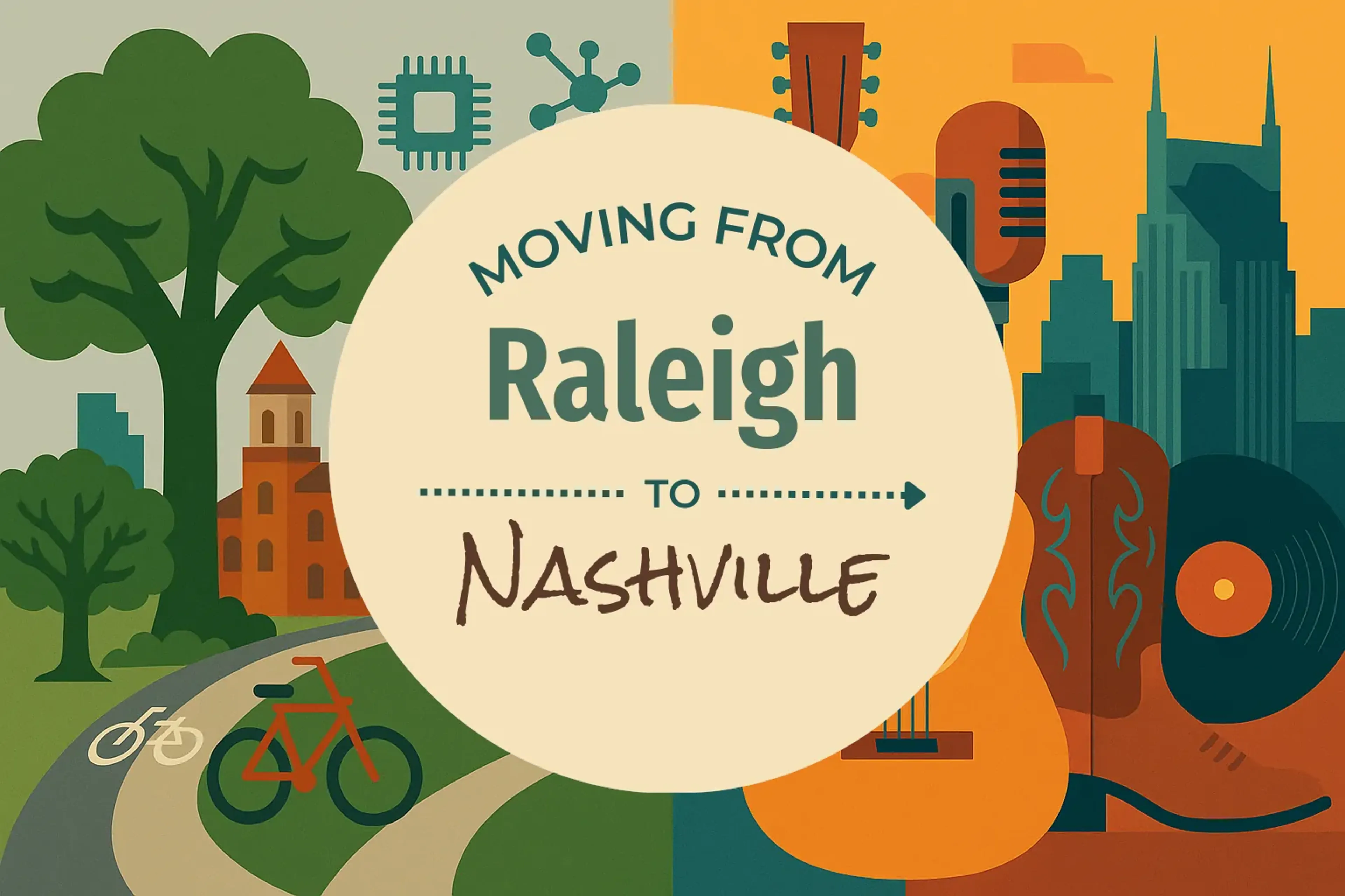 Side-by-side comparison of Raleigh to Nashville moving companies