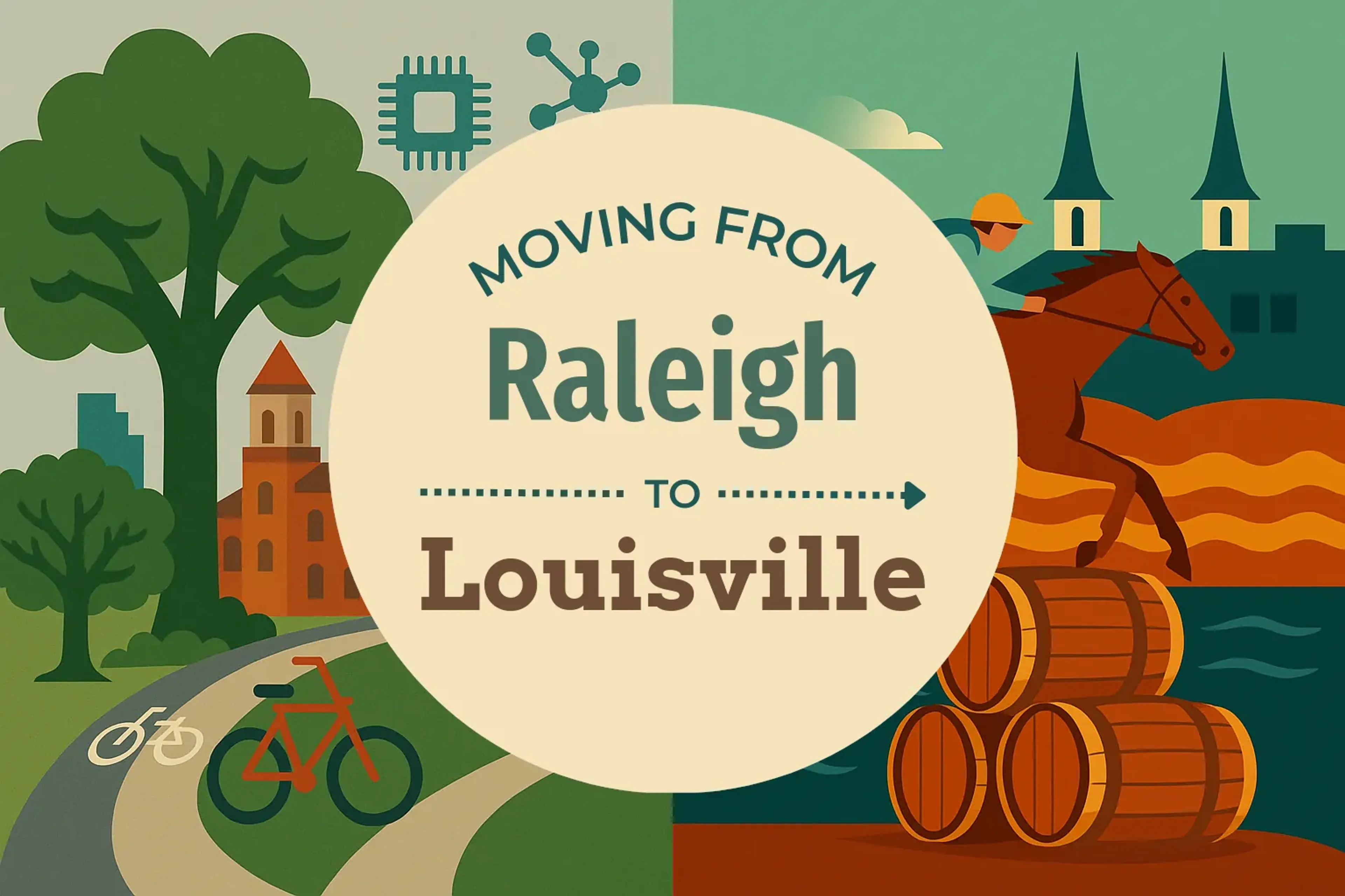 Side-by-side comparison of Raleigh to Louisville moving companies