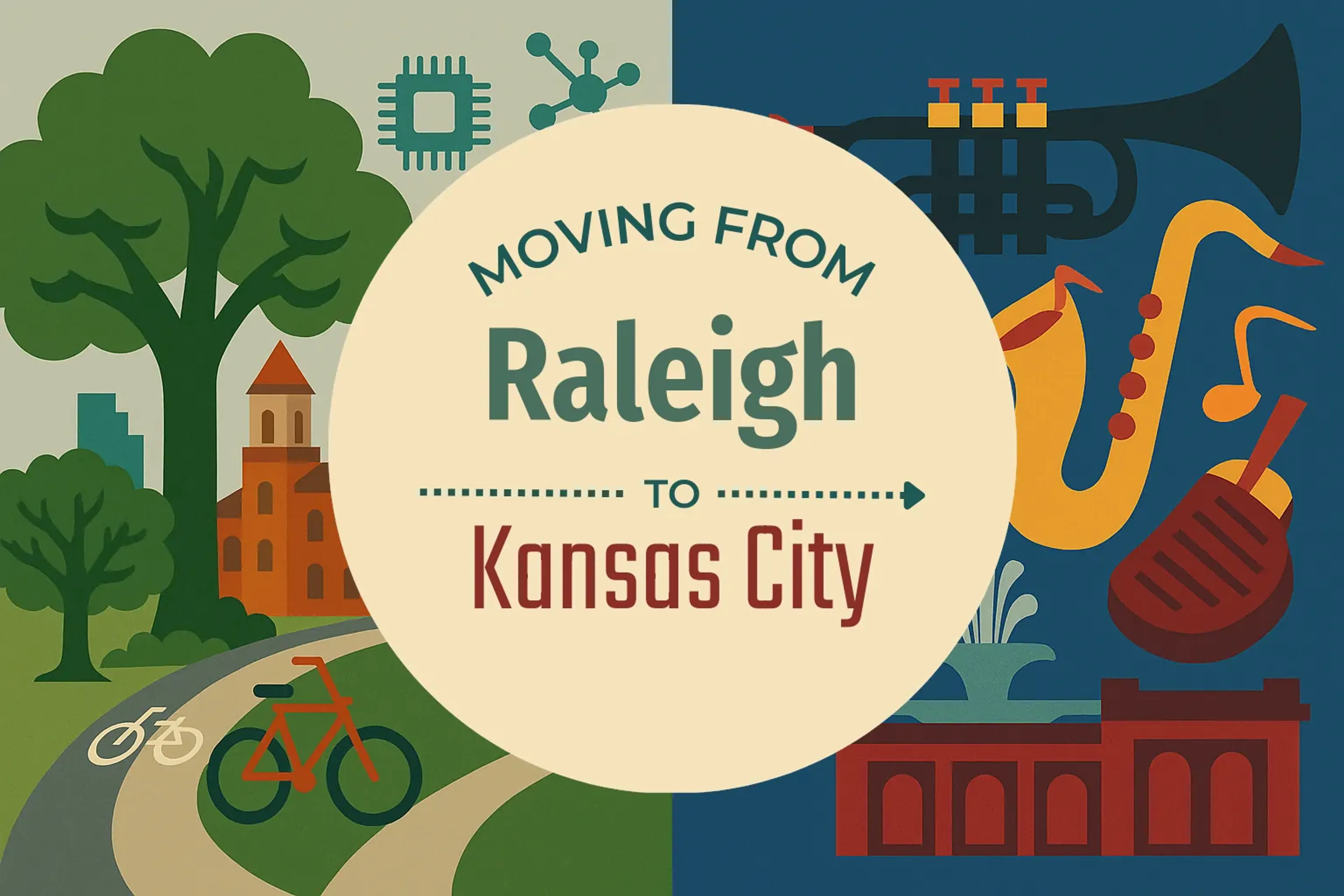 Side-by-side comparison of Raleigh to Kansas City moving companies
