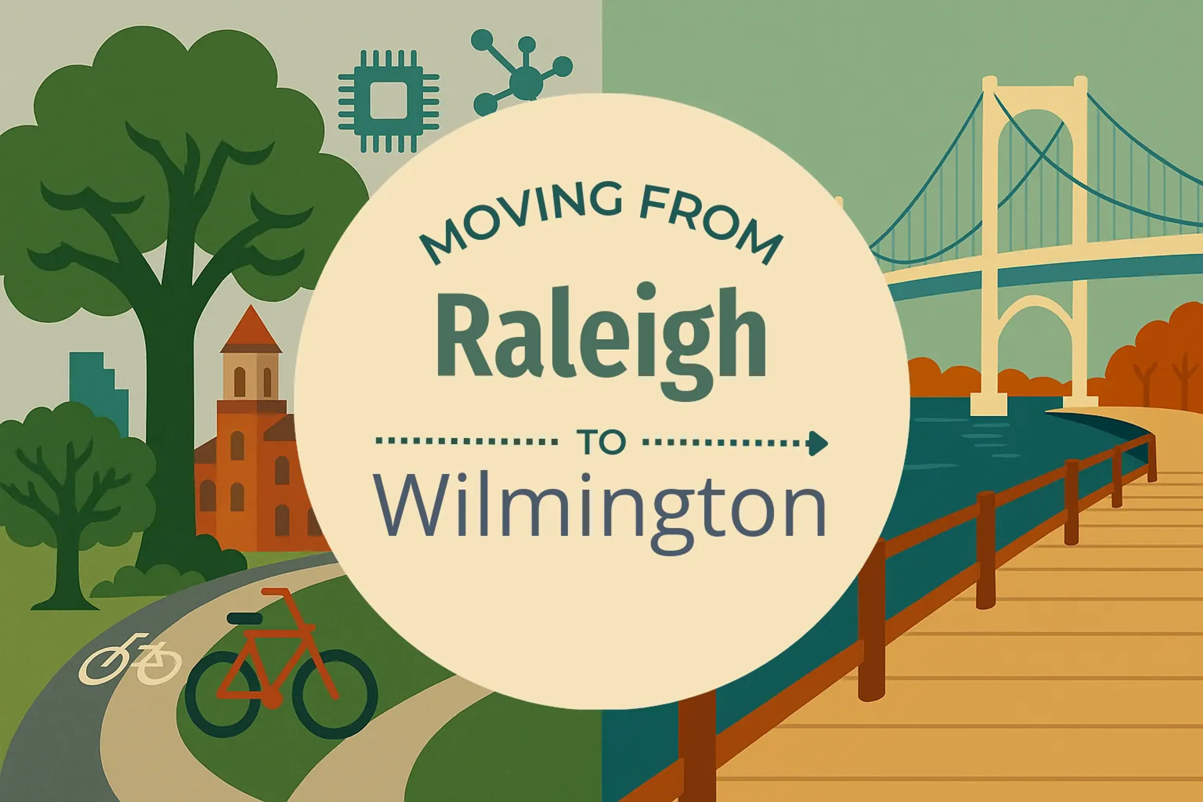 Side-by-side comparison of Raleigh to Wilmington moving companies