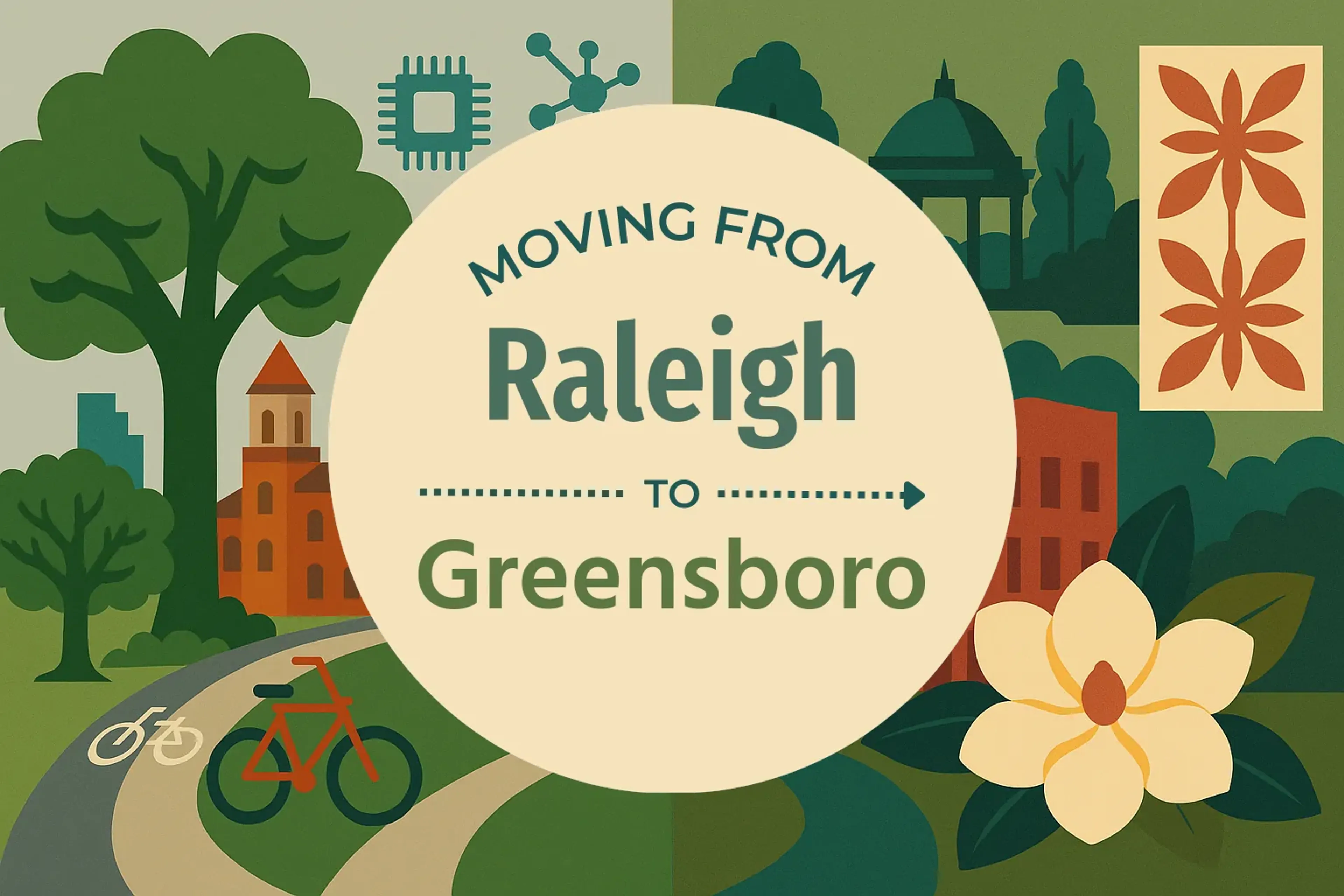 Side-by-side comparison of Raleigh to Greensboro moving companies