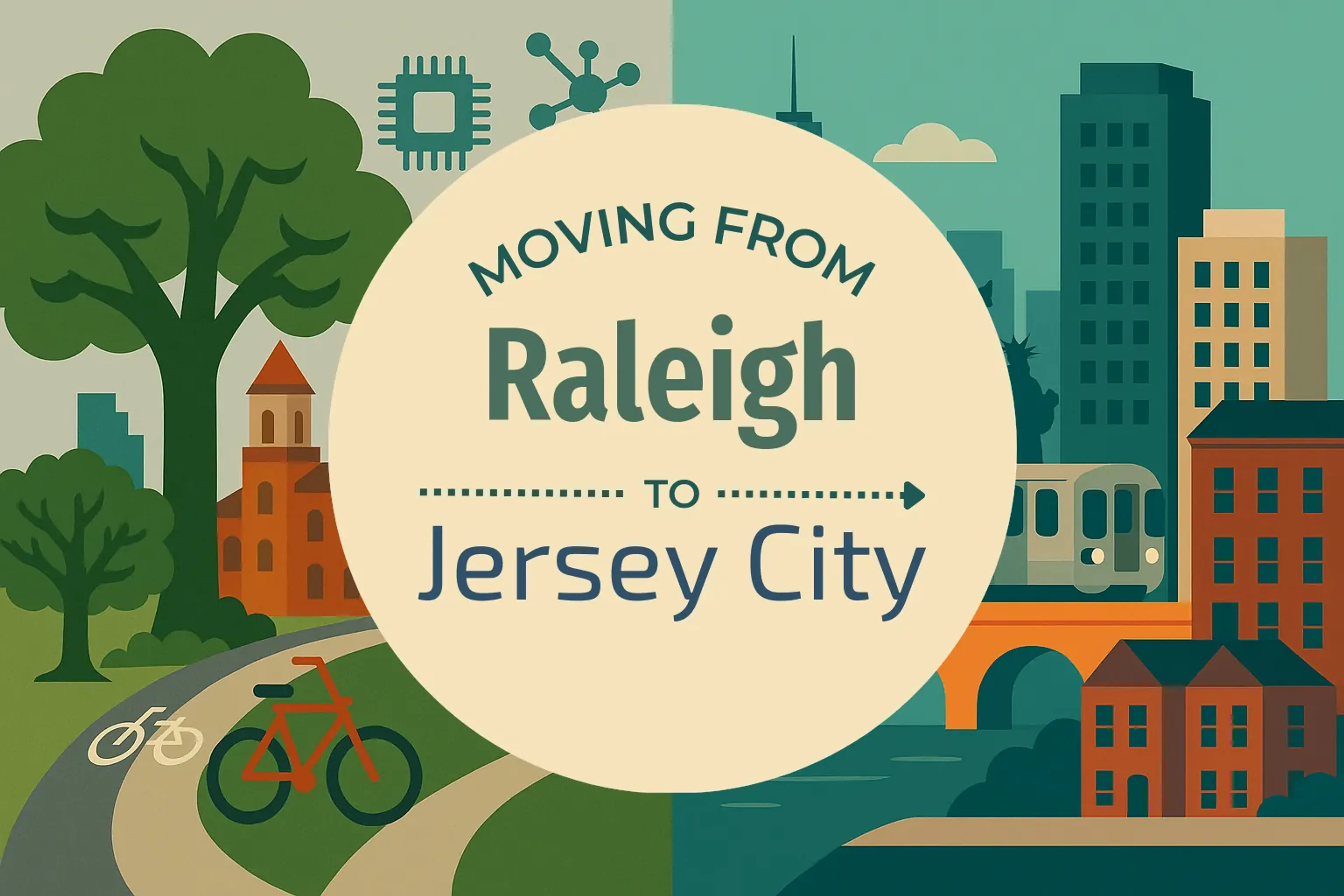 Side-by-side comparison of Raleigh to Jersey City moving companies